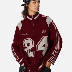 Aelfric Eden 24 Jacquard Zip Up Cardigan@alixnvl