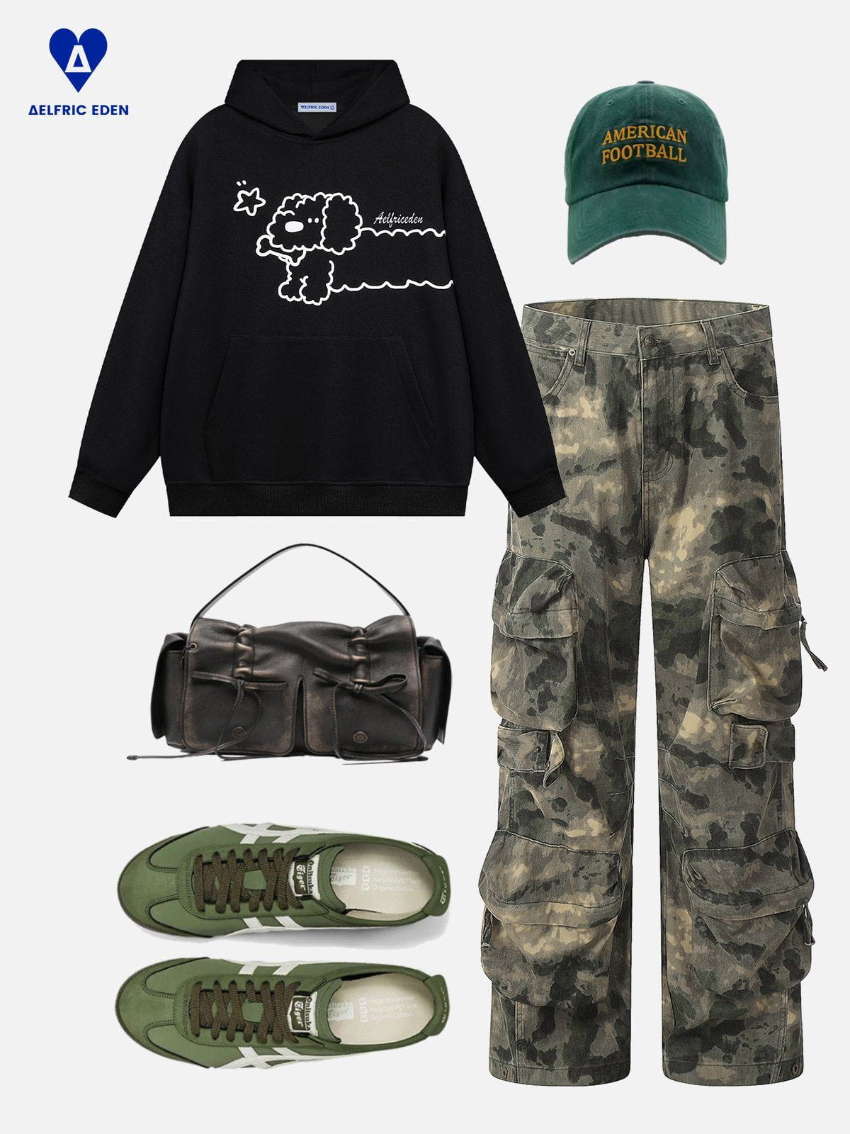 Aelfric Eden Cartoon Puppy Graphic Pullover Hoodie - Image 3