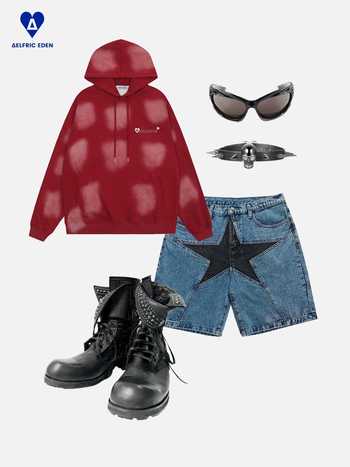 Aelfric Eden Blurring Graphic Washed Pullover Hoodie - Image 5