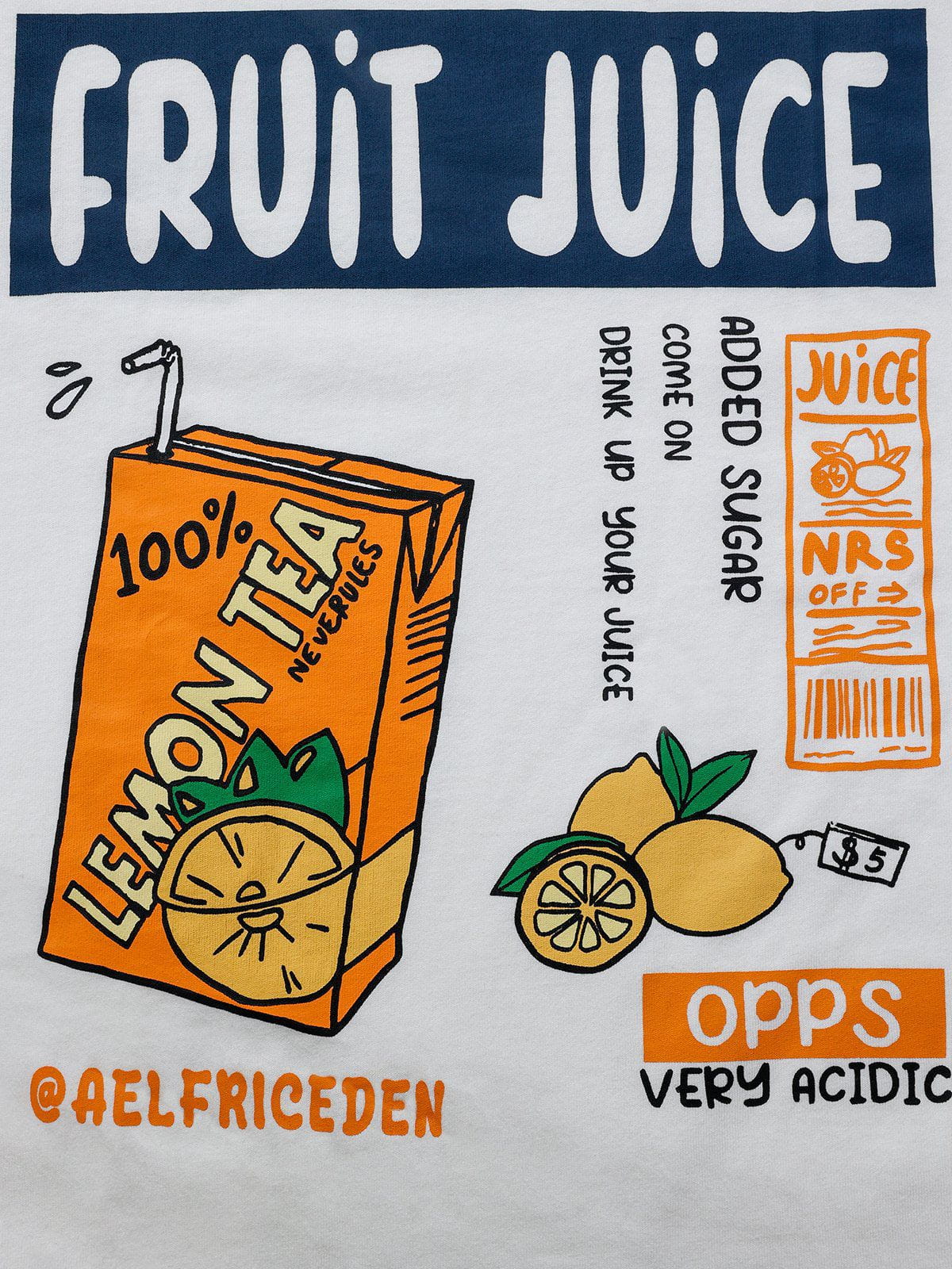 Aelfric Eden Fruit Juice Graphic Tee - Image 4
