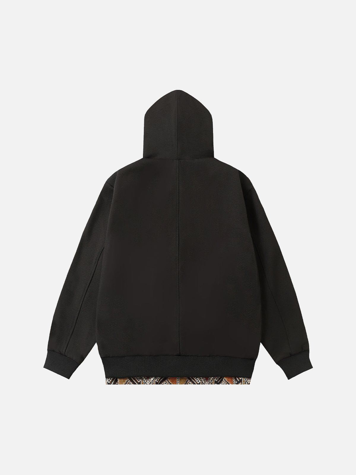 Aelfric Eden Fair Isle Patchwork Zip Up Hoodie - Image 3