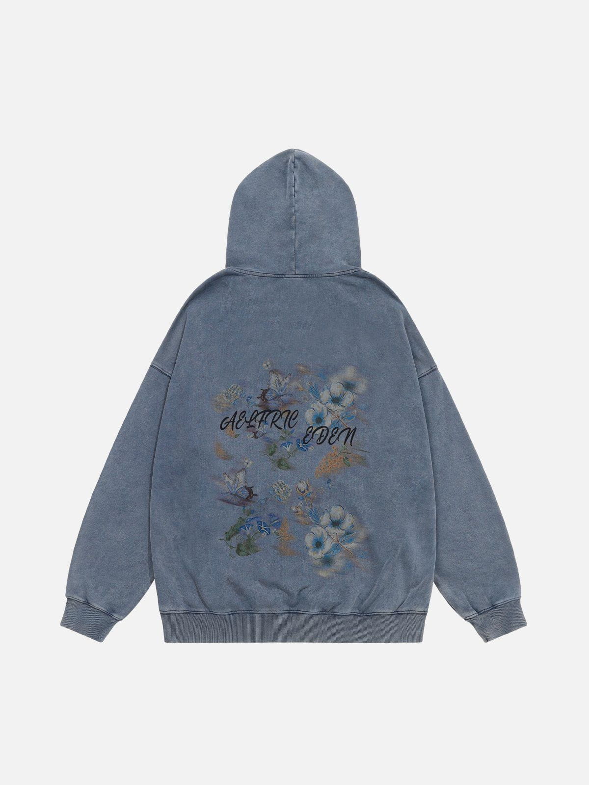 Aelfric Eden Floral Graphic Washed Hoodie