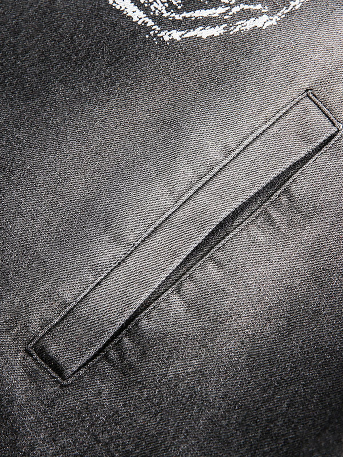 Aelfric Eden Fringe Washed Half Zip Hoodie - Image 6