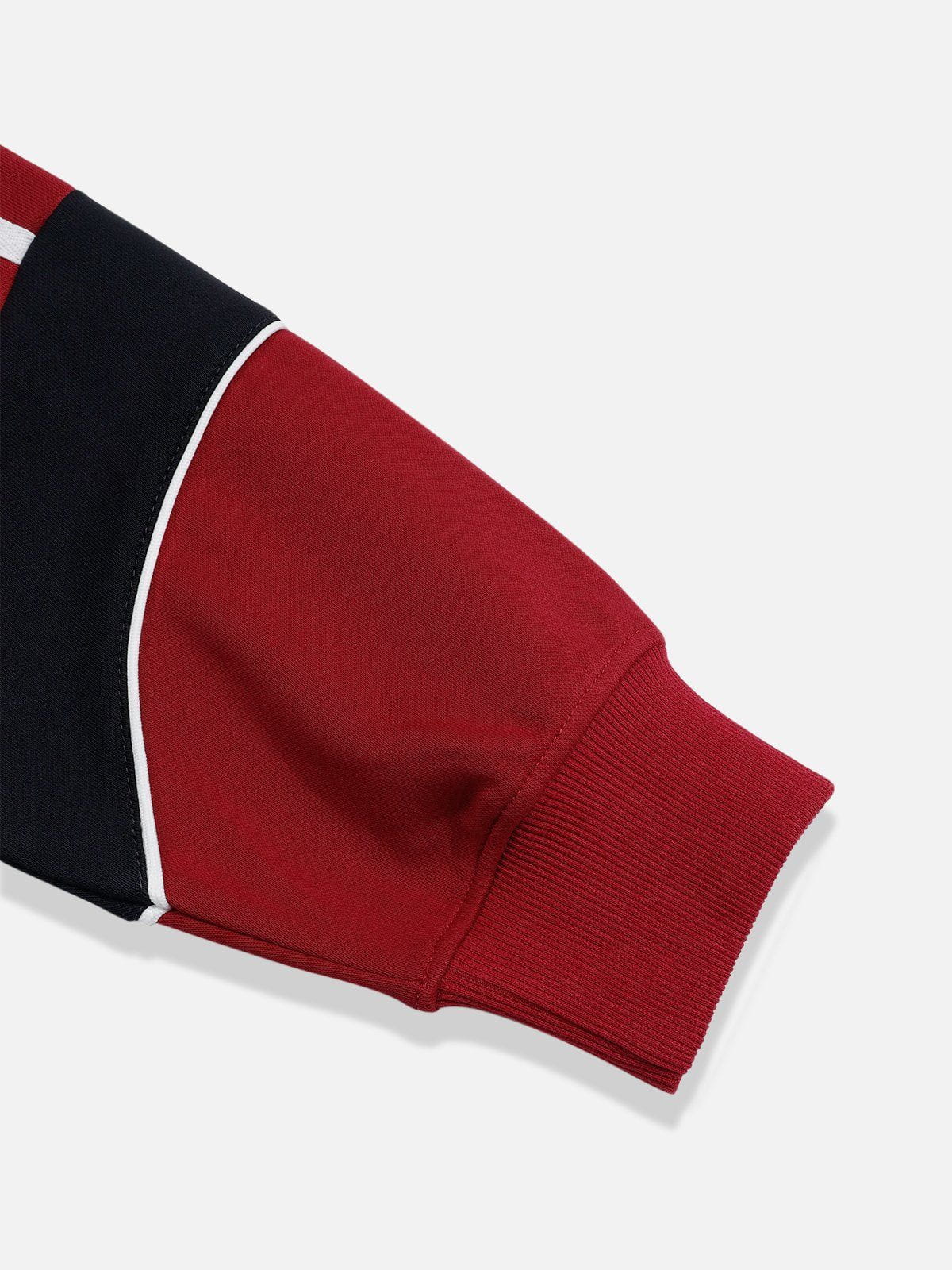 Aelfric Eden Color Blocking Embroidery Pullover Hoodie - Image 6