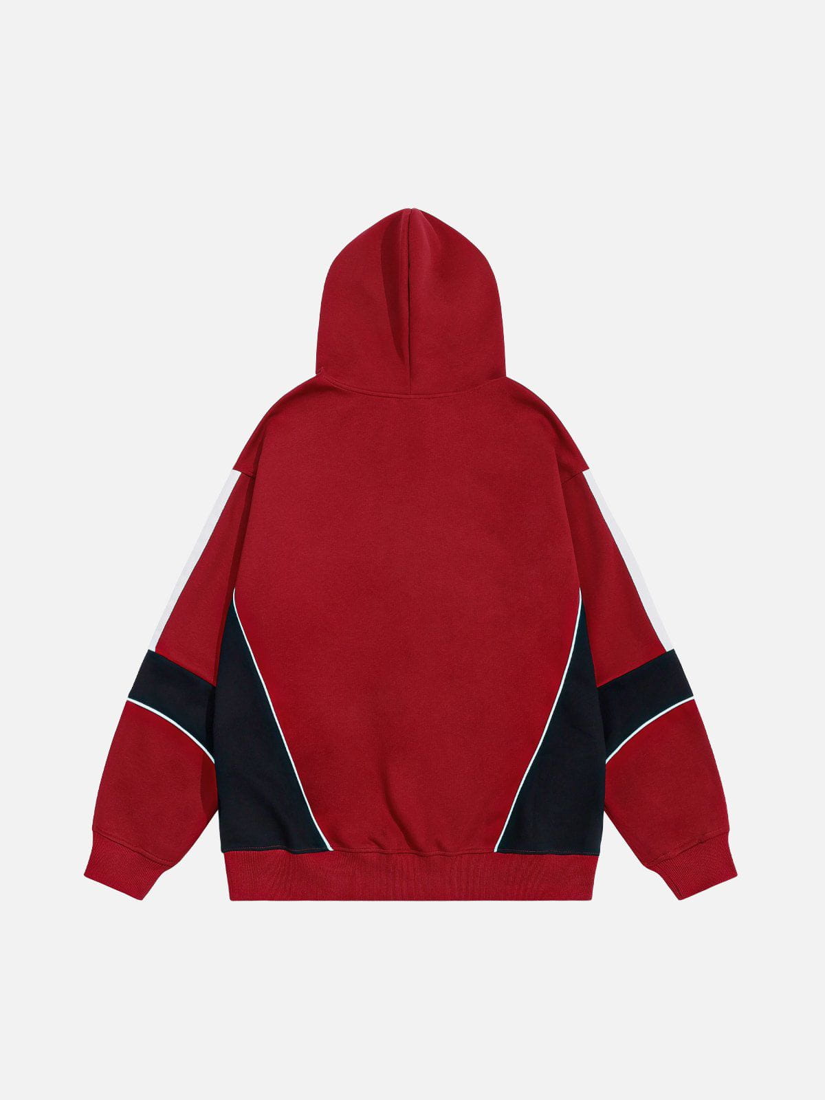 Aelfric Eden Color Blocking Embroidery Pullover Hoodie - Image 2