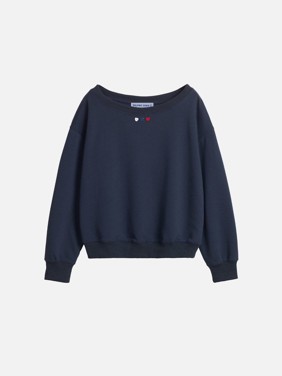 Aelfric Eden Heart Button Cropped Sweatshirt - Image 2