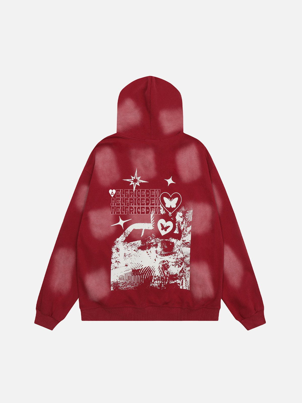 Aelfric Eden Blurring Graphic Washed Pullover Hoodie