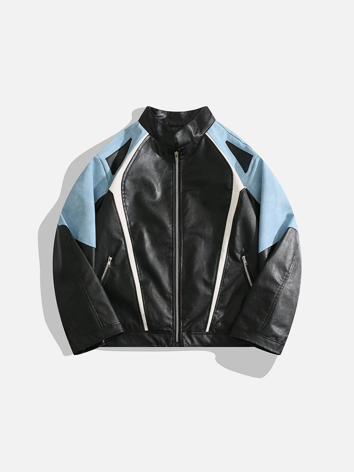 Aelfric Eden Faux Leather Moto Jacket