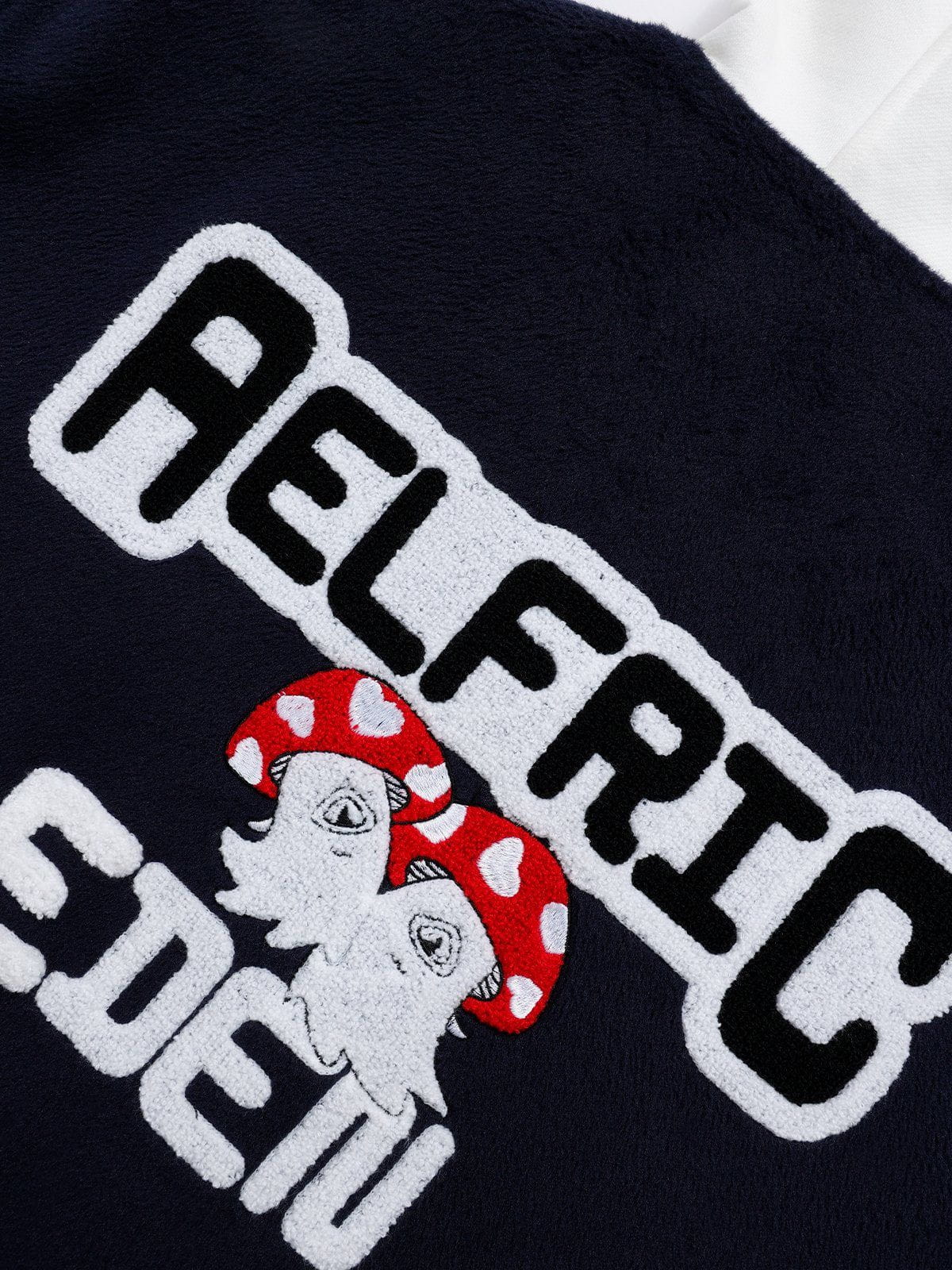 Aelfric Eden Color Block Hodded Varsity Jacket - Image 5