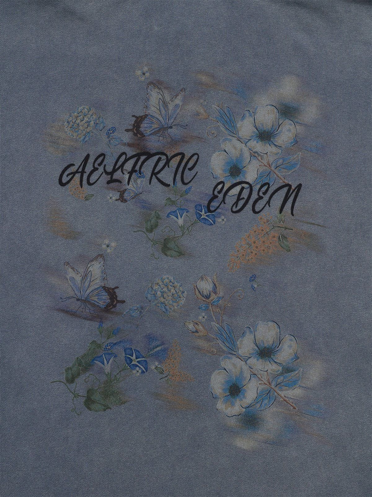 Aelfric Eden Floral Graphic Washed Hoodie - Image 4