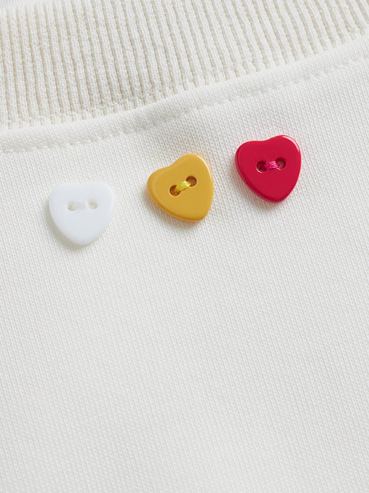 Aelfric Eden Heart Button Cropped Sweatshirt - Image 6