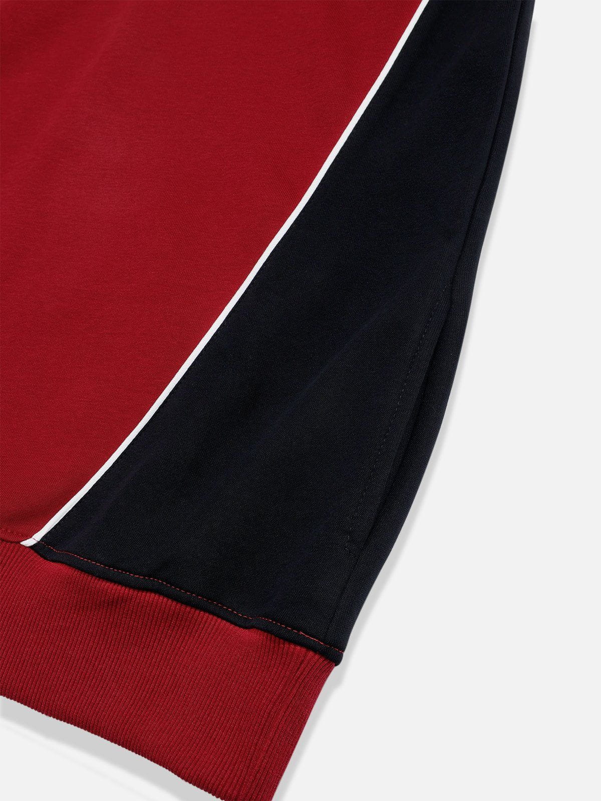 Aelfric Eden Color Blocking Embroidery Pullover Hoodie - Image 5