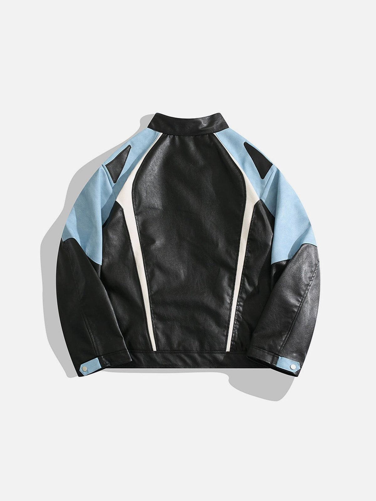 Aelfric Eden Faux Leather Moto Jacket - Image 2