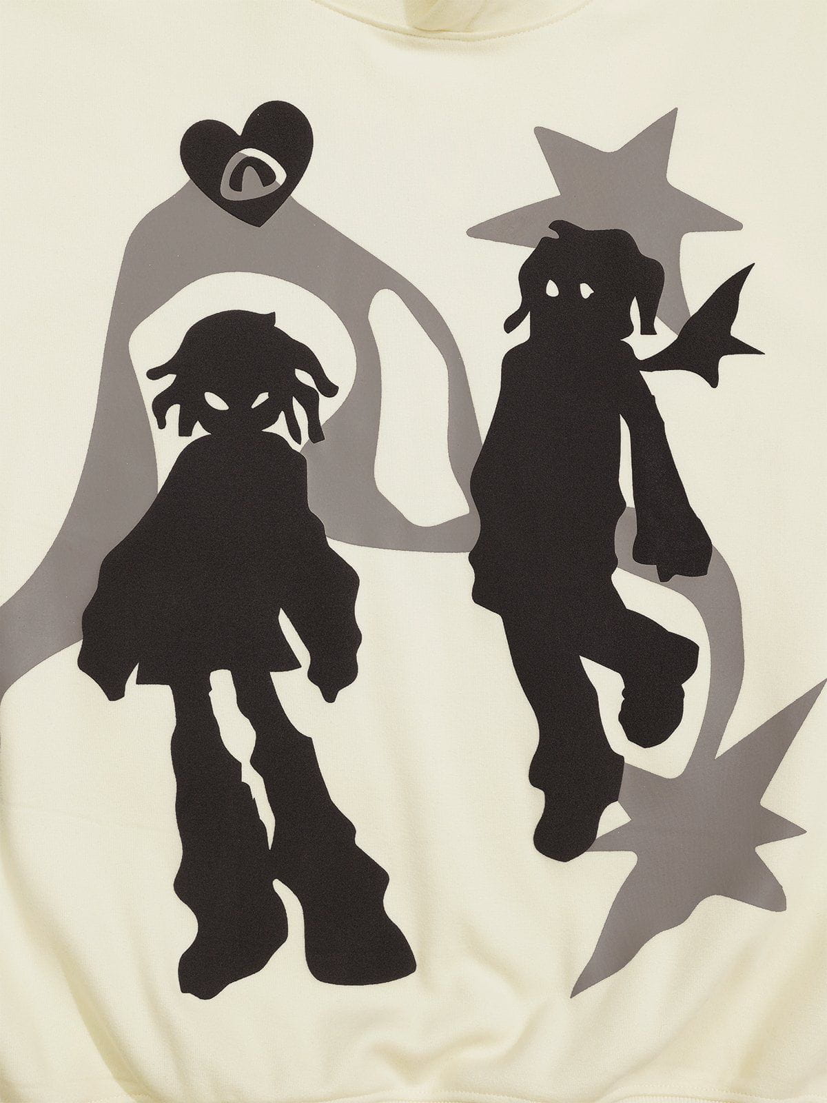 Aelfric Eden Cartoon Character Foam Graphic Hoodie - Image 4