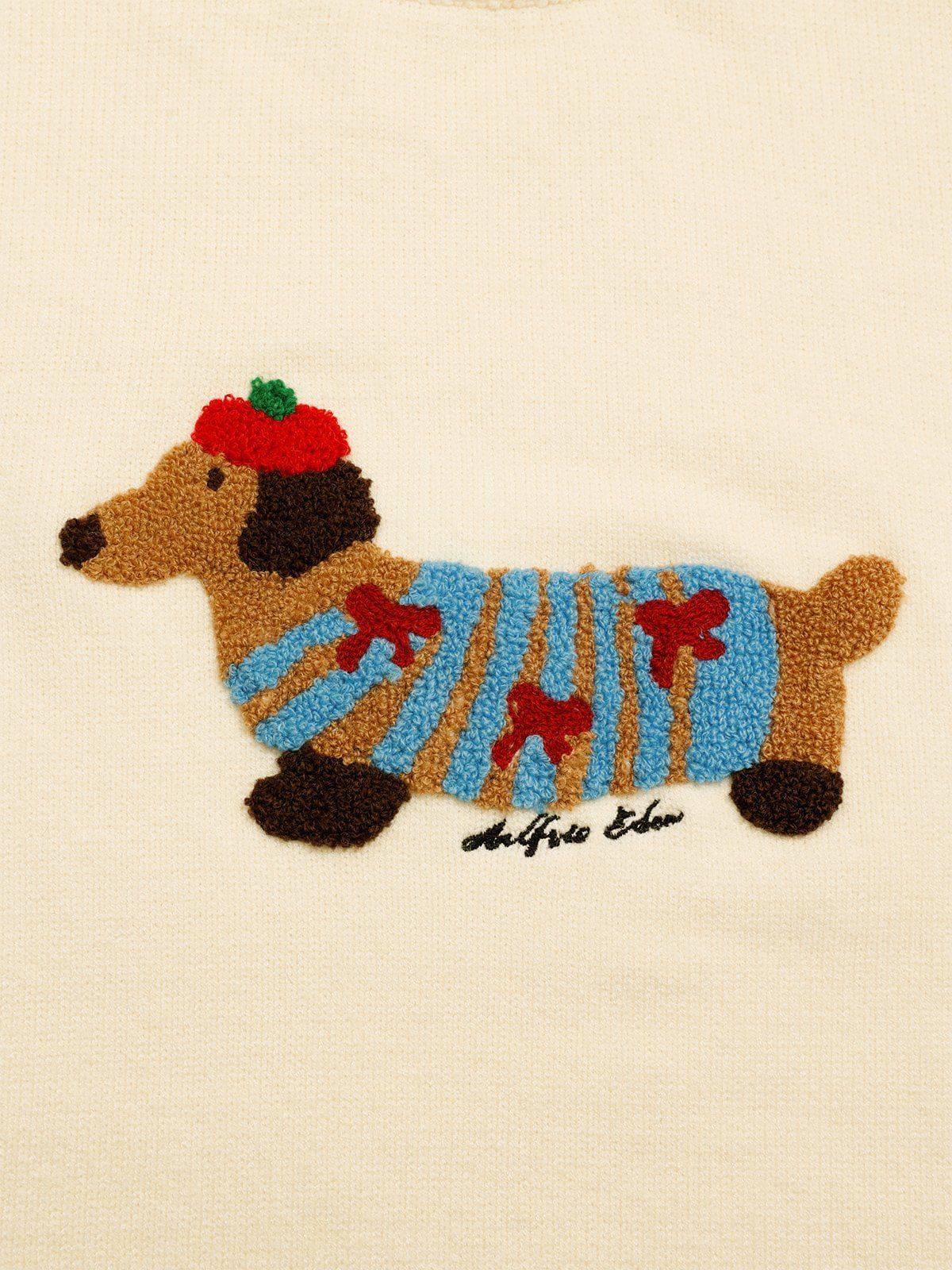 Aelfric Eden Cartoon Dachshund Sweater - Image 7