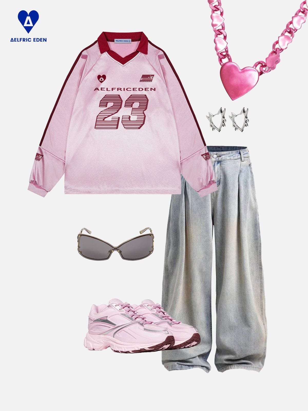 Aelfric Eden 23 Graphic V-Neck Sweatshirt - Image 3