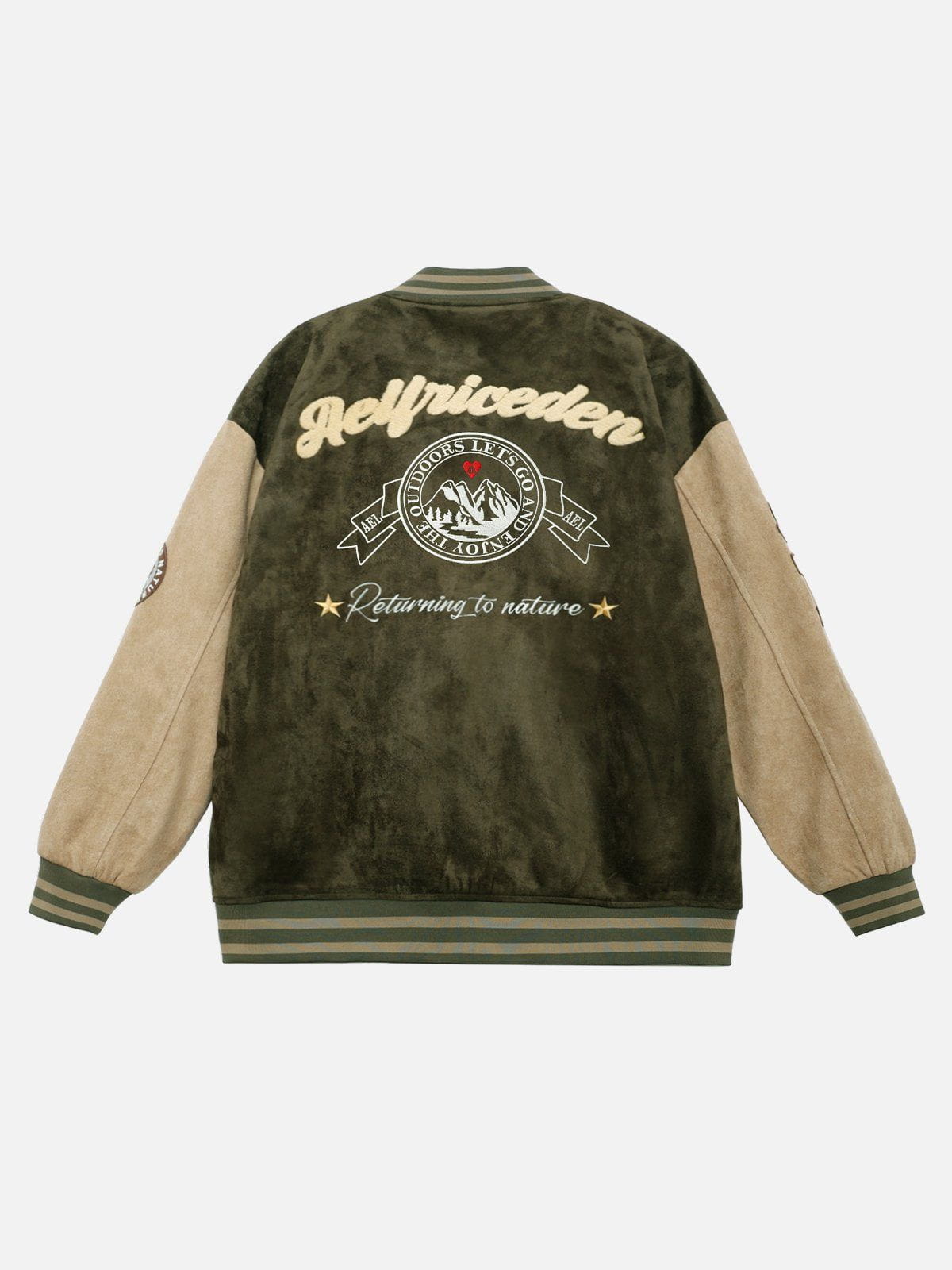 Aelfric Eden Suede Varsity Jacket - Image 4