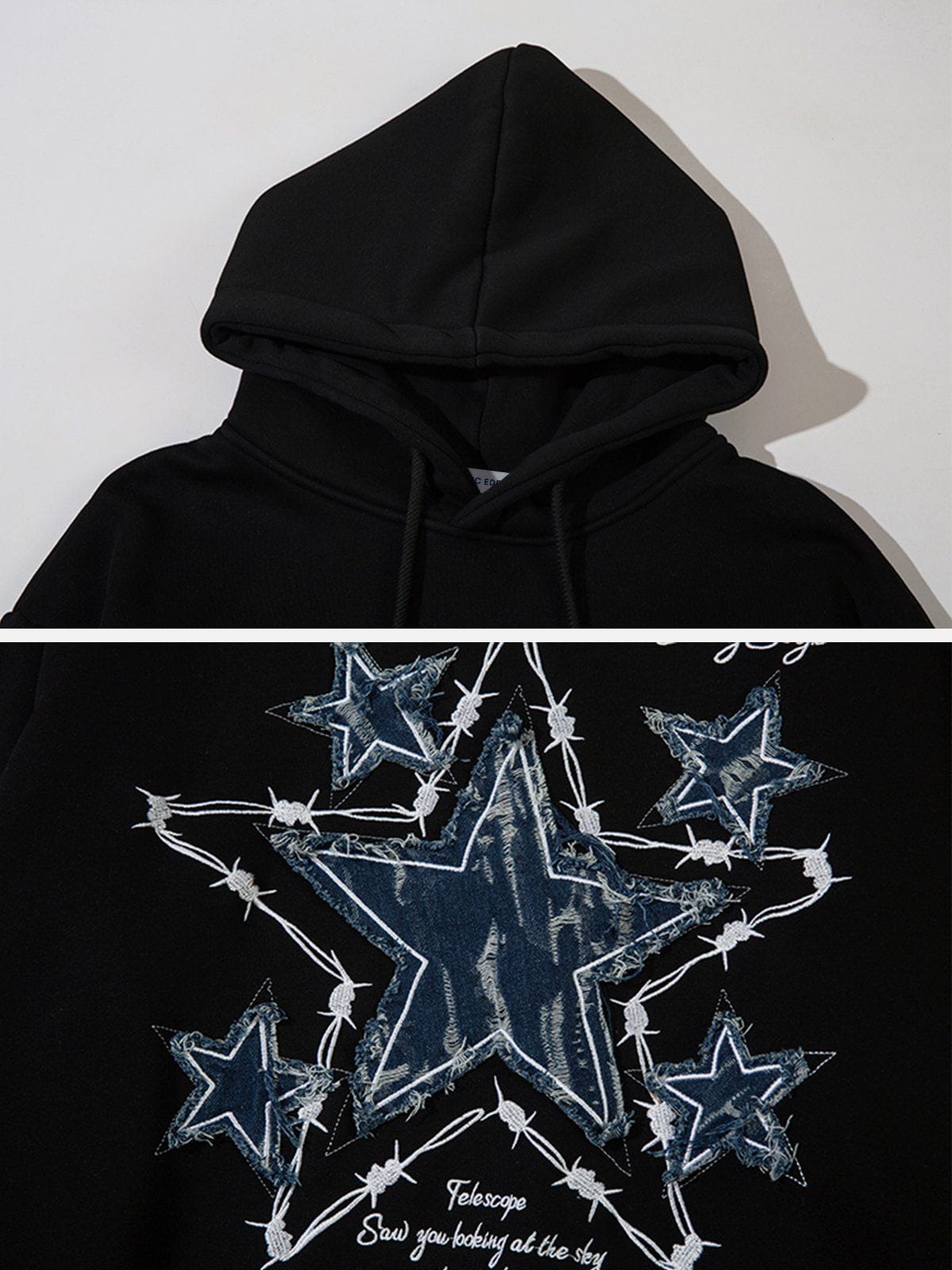 Aelfric Eden Star Applique Hoodie - Image 9