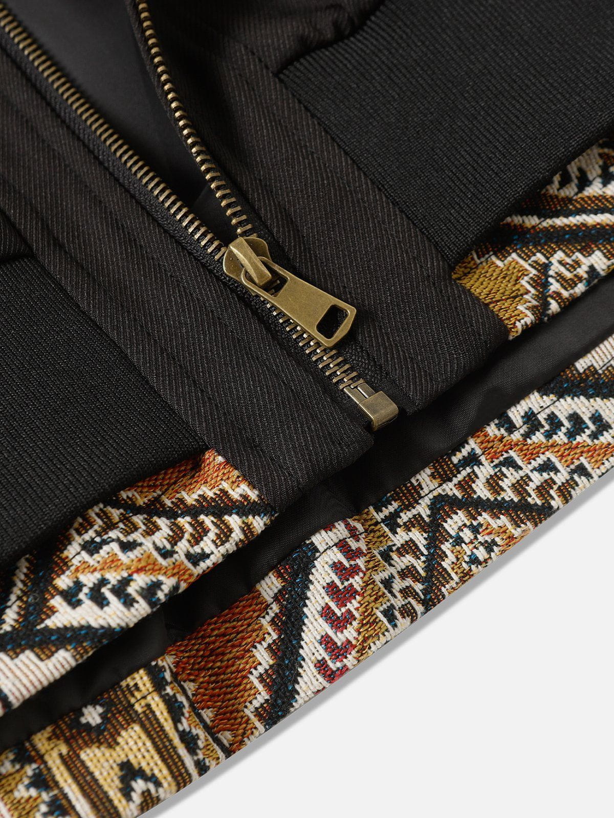 Aelfric Eden Fair Isle Patchwork Zip Up Hoodie - Image 5