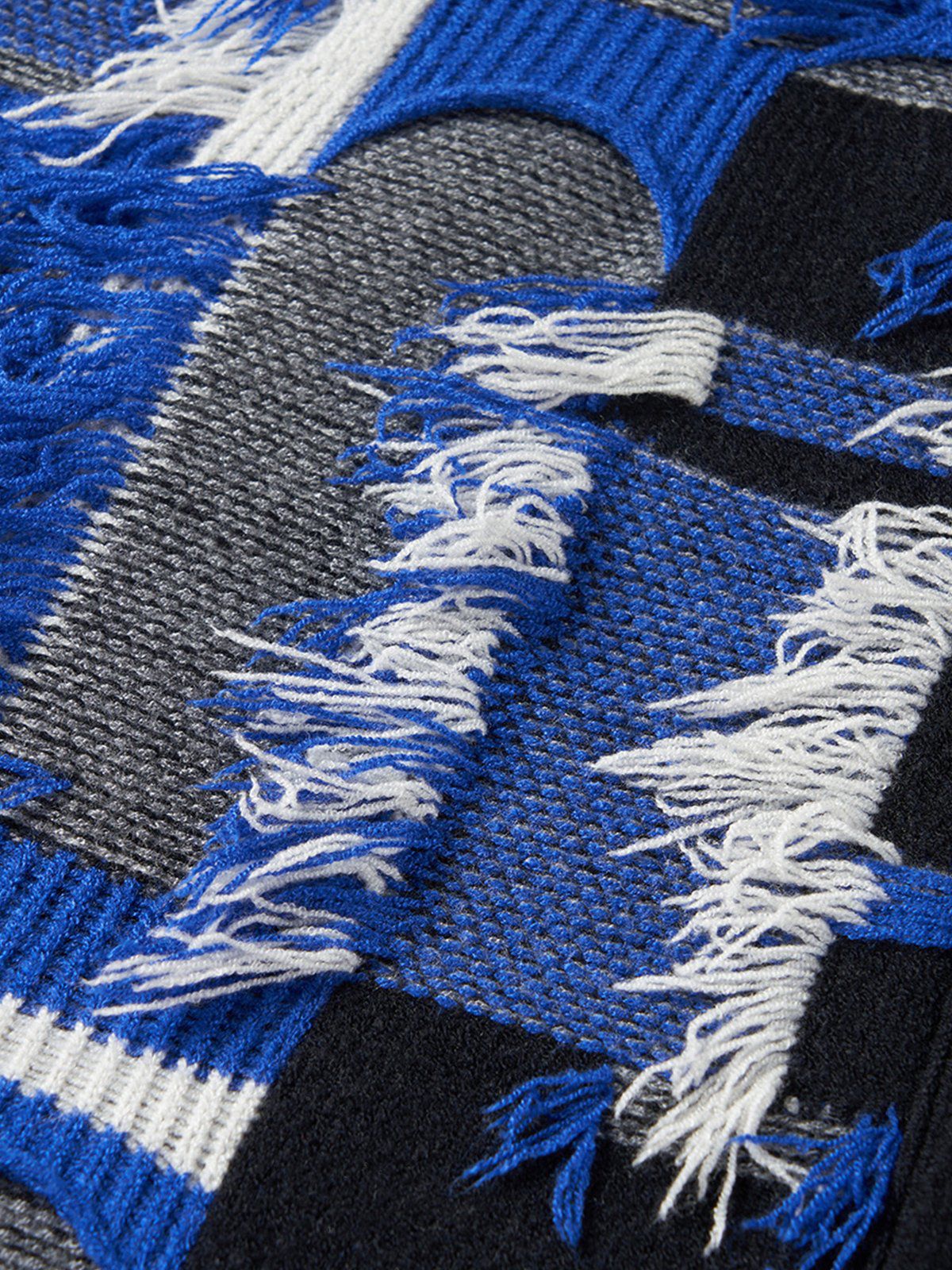 Aelfric Eden Tassel Patchwork V-Neck Cardigan - Image 5