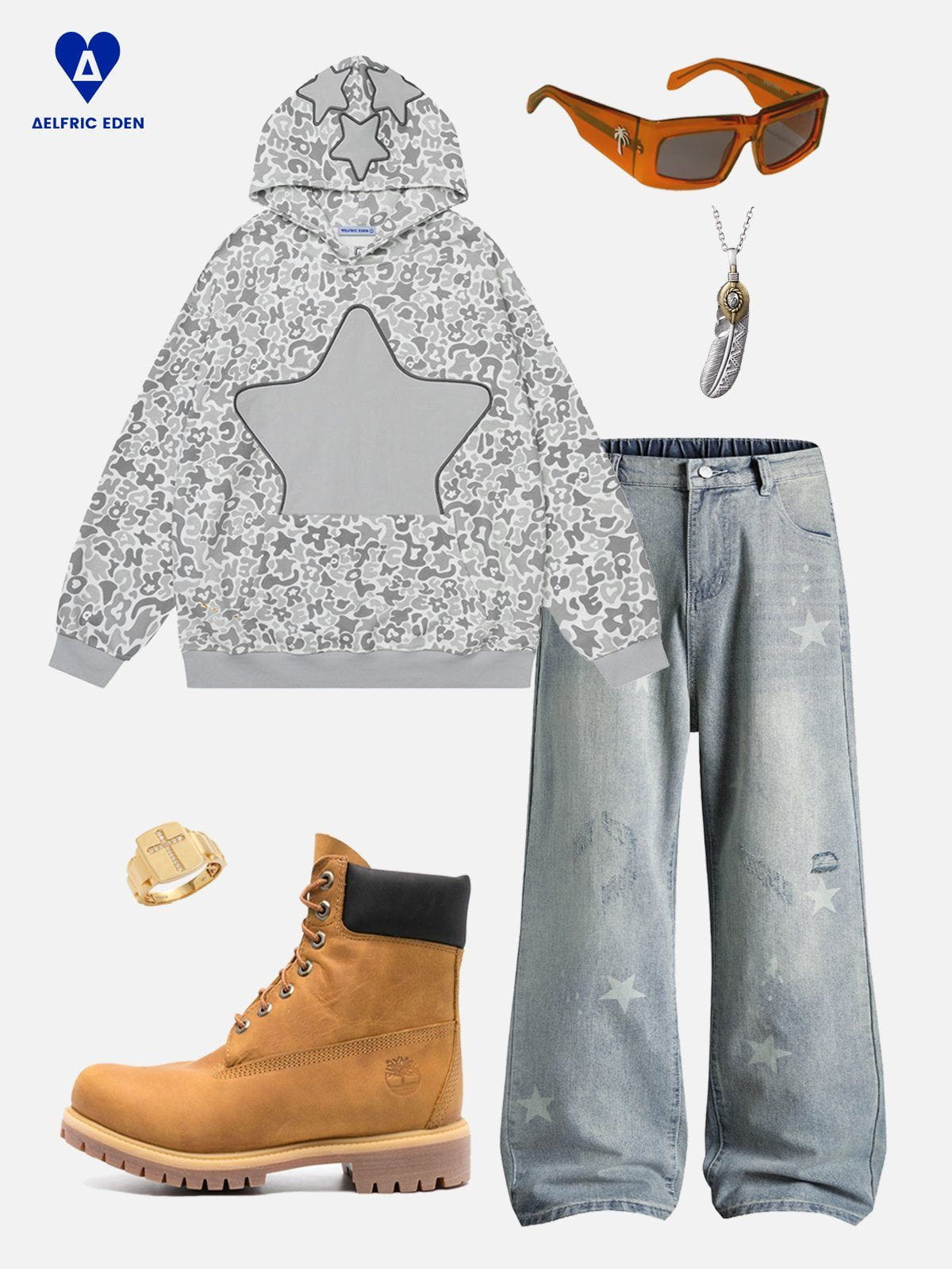 Aelfric Eden Camo Eden Star Pullover Hoodie - Image 6