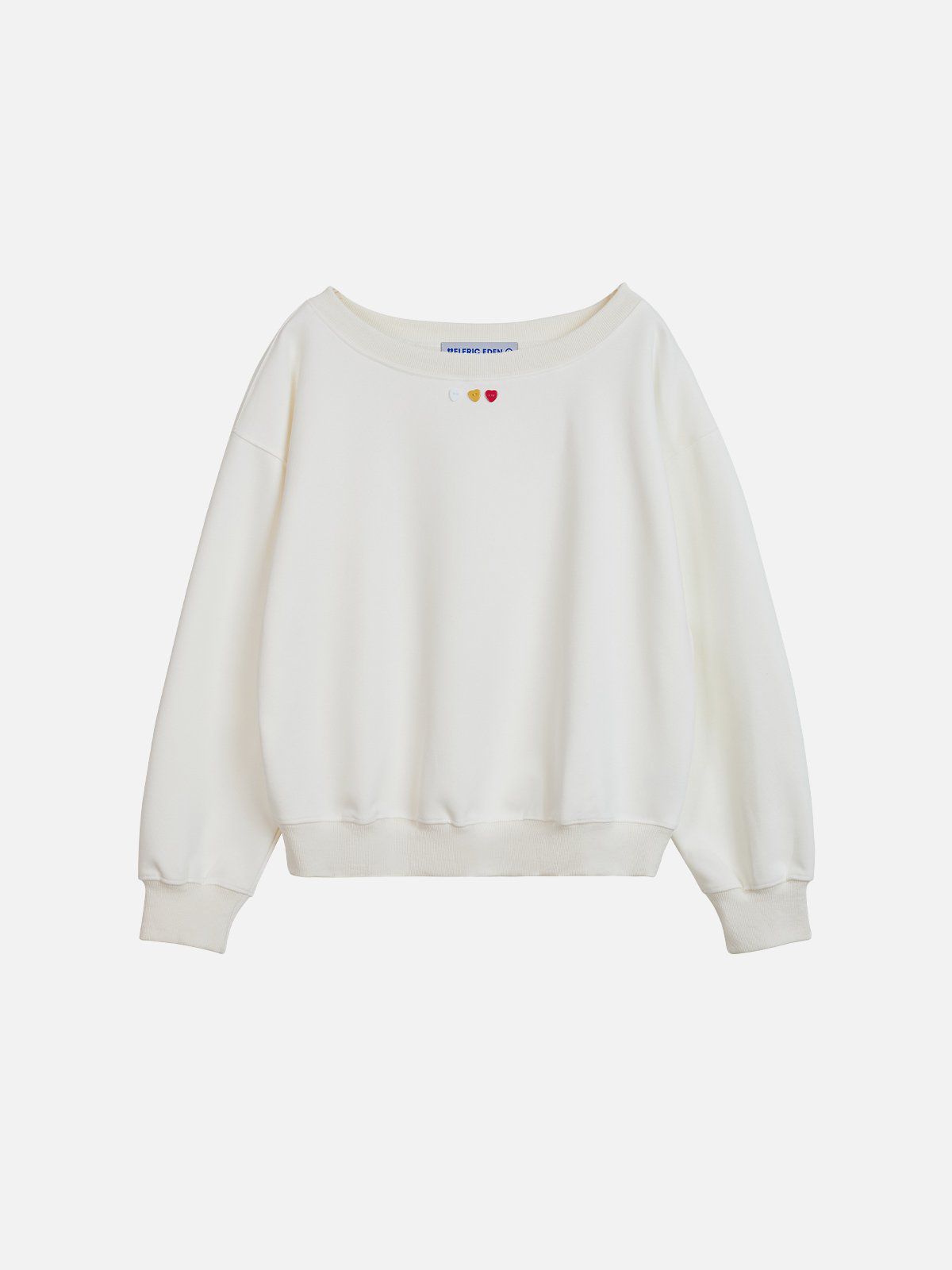 Aelfric Eden Heart Button Cropped Sweatshirt - Image 4