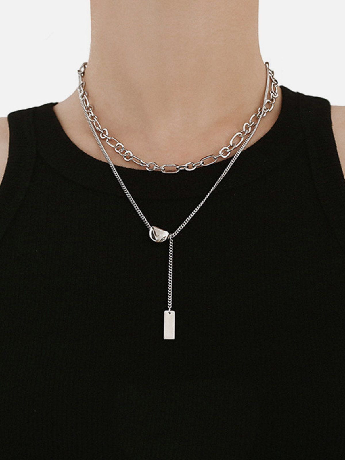 Aelfric Eden Hip Hop Layerd Necklace - Image 3