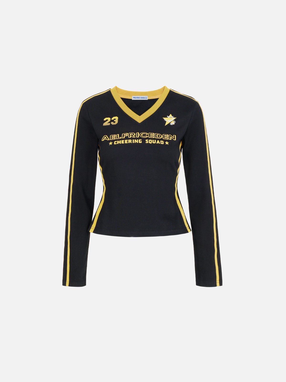 Aelfric Eden Stripe Patchwork Long Sleeve Tee - Image 2