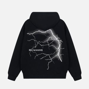 Aelfric Eden Lightning Graphic Pullover Hoodie