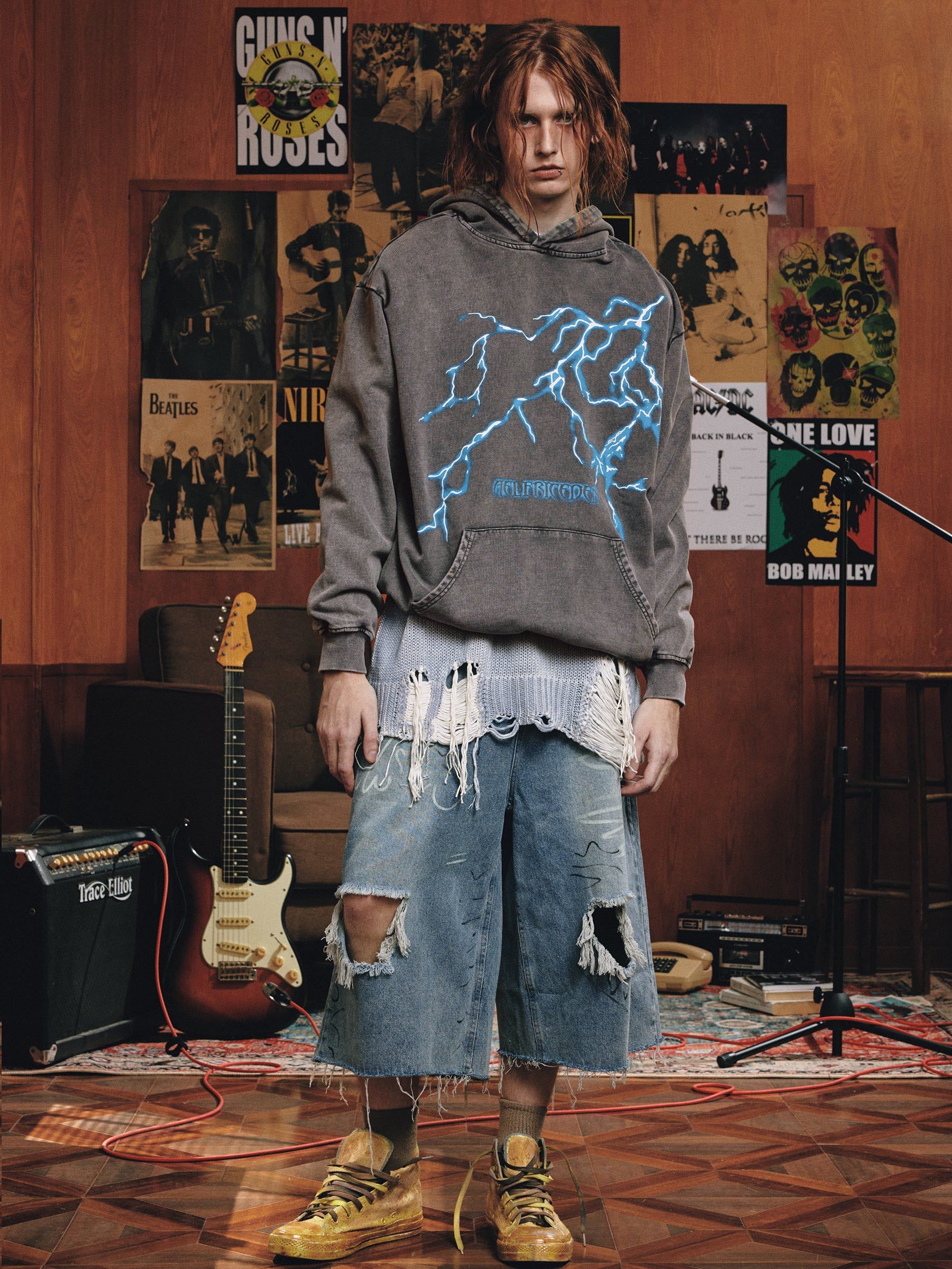 Aelfric Eden Lightning Graphic Hoodie - Image 2