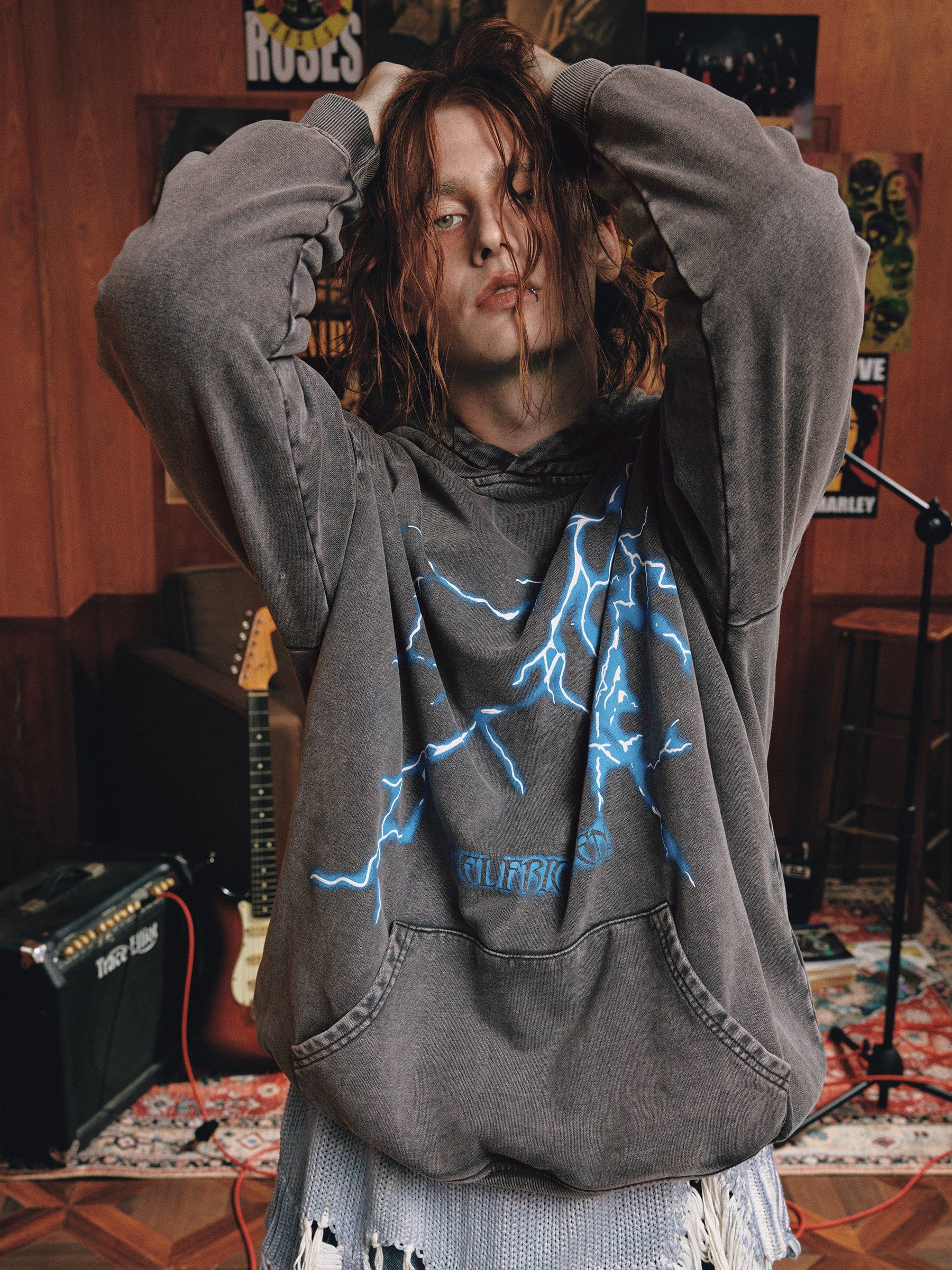 Aelfric Eden Lightning Graphic Hoodie - Image 4