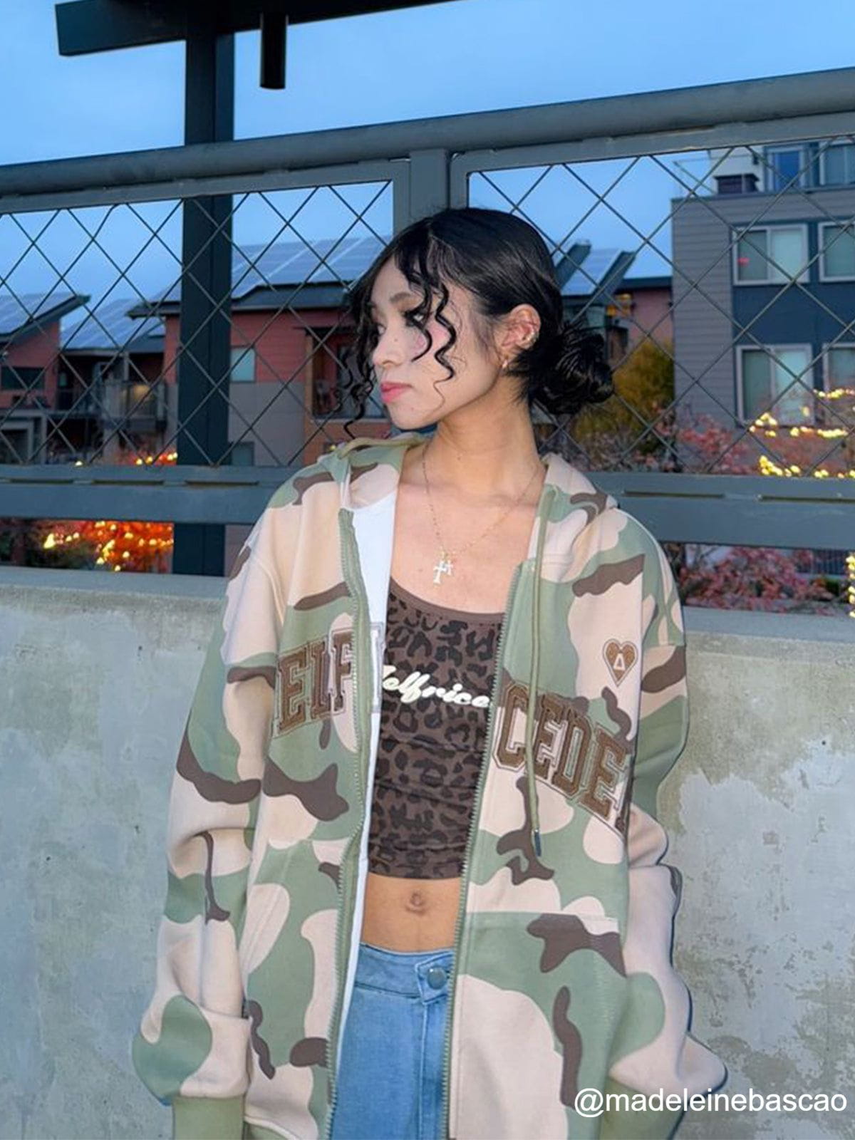 Aelfric Eden Camo Zip Up Hoodie - Image 3