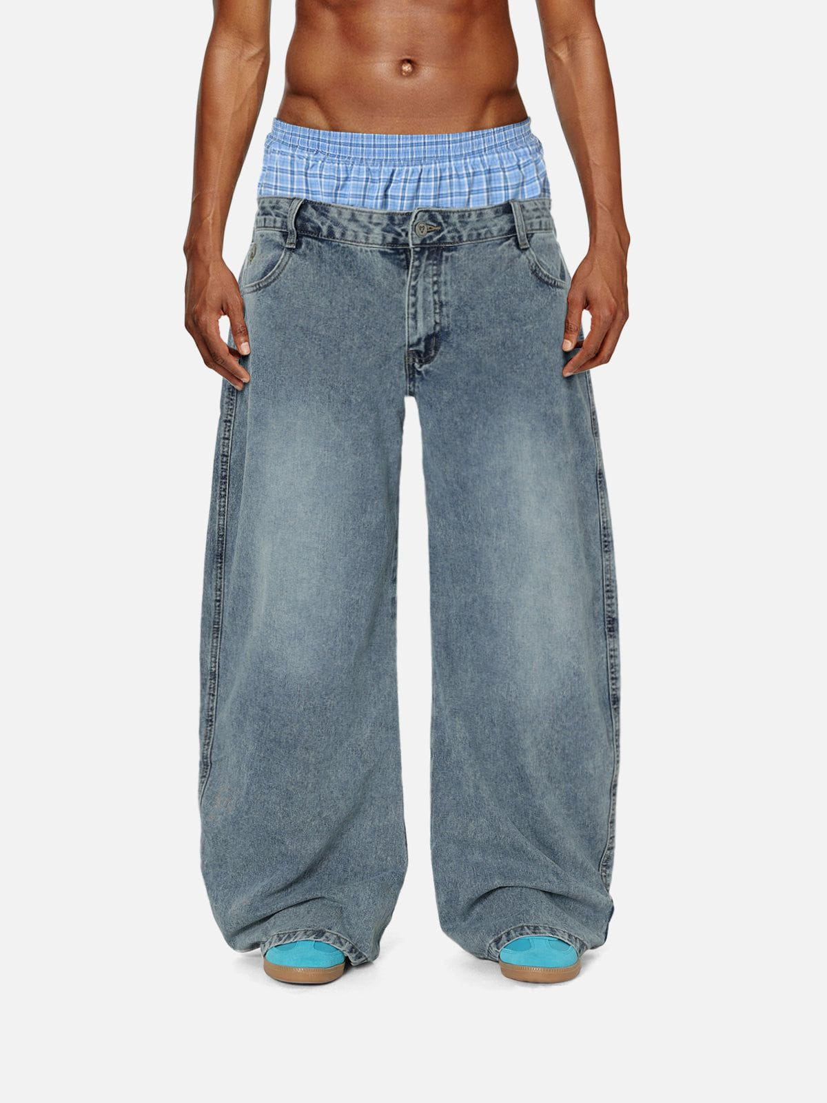 Aelfric Eden Double Waist Baaggy Jeans - Image 2