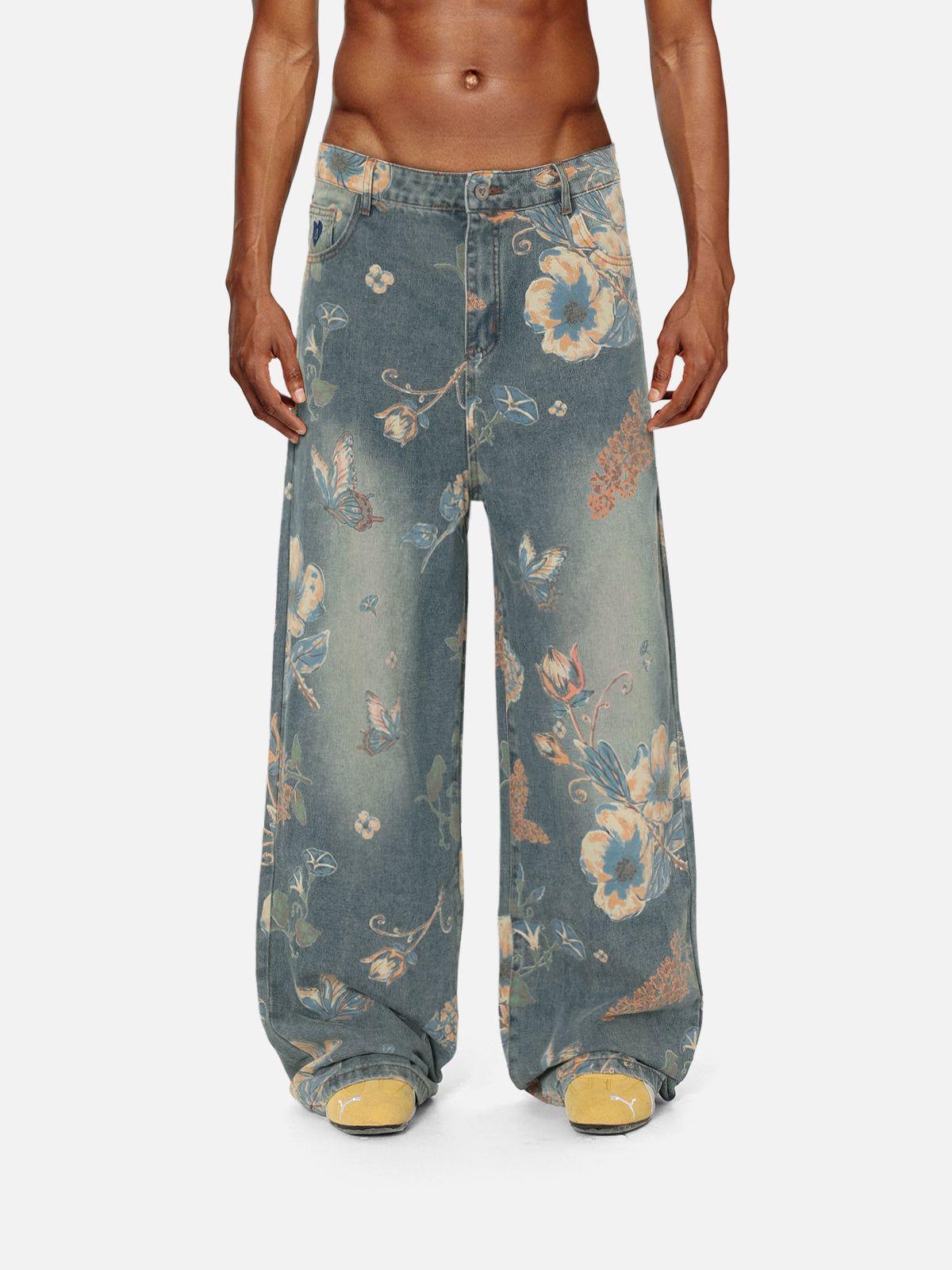 Aelfric Eden Floral Baaggy Jeans - Image 3