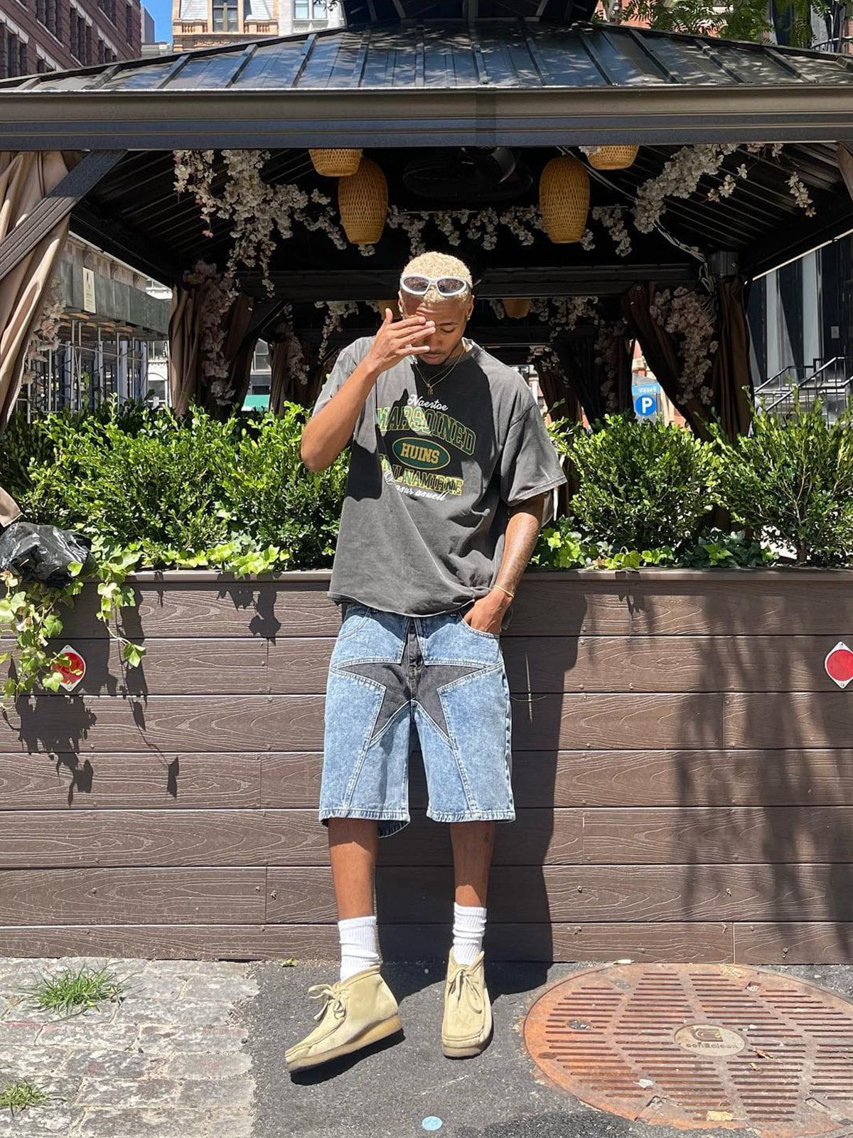 Aelfric Eden Star Patchwork Jorts - Image 8