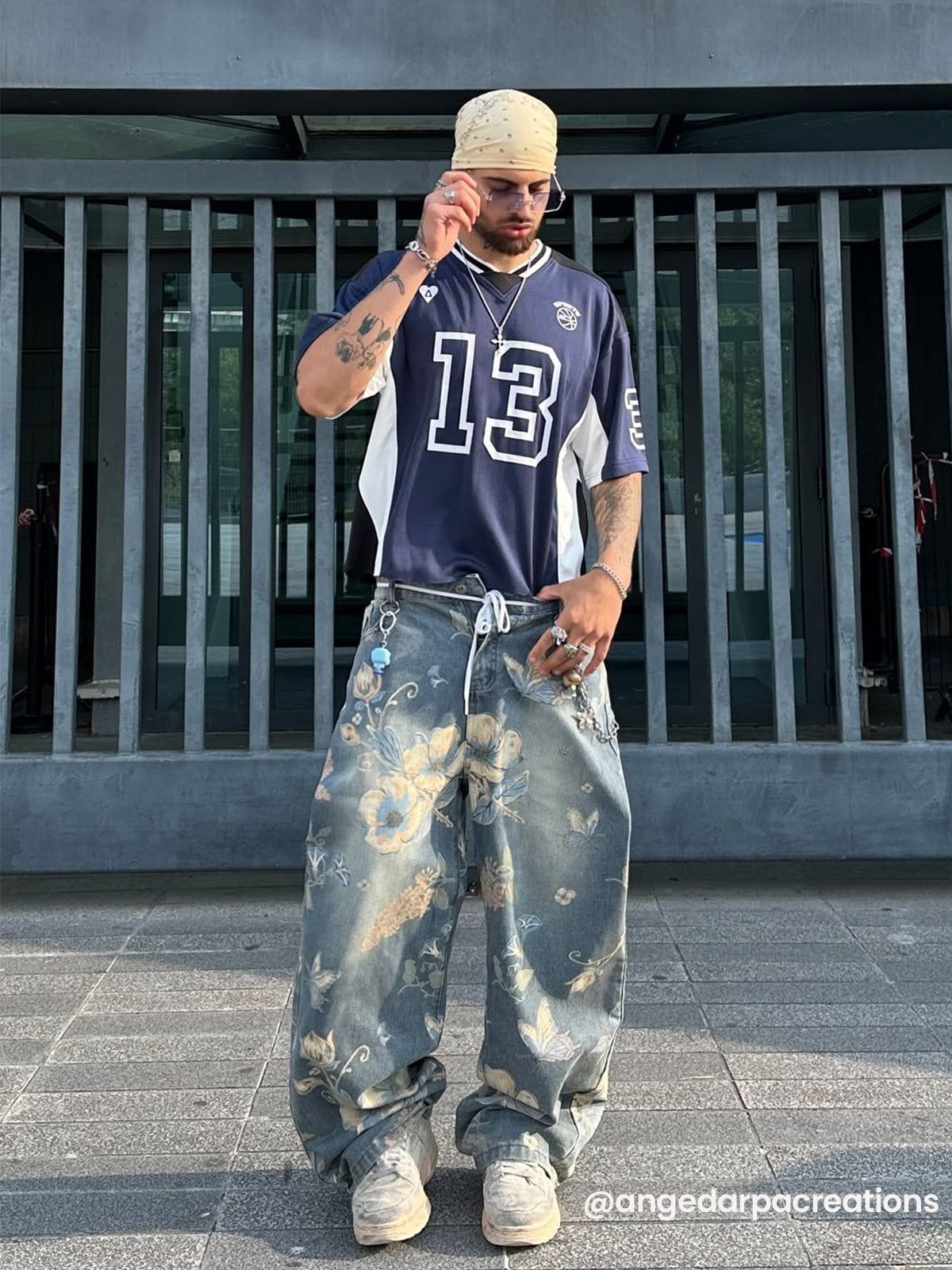 Aelfric Eden Floral Baaggy Jeans - Image 7