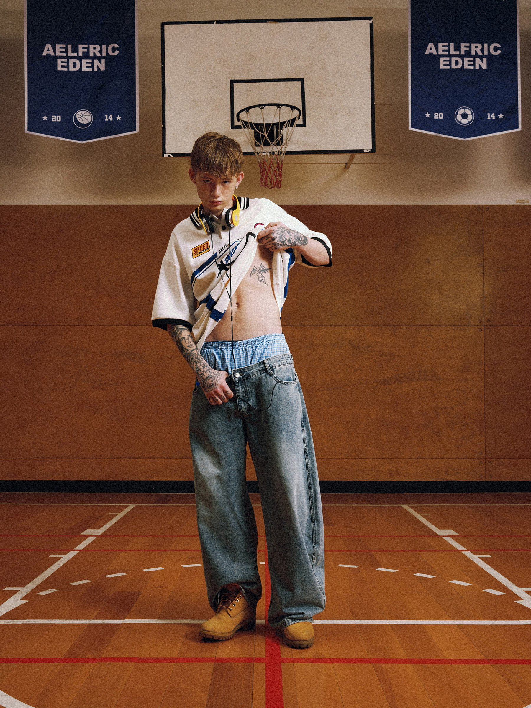 Aelfric Eden Double Waist Baaggy Jeans - Image 4