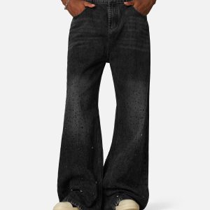 Aelfric Eden Rhinestone Baaggy Jeans