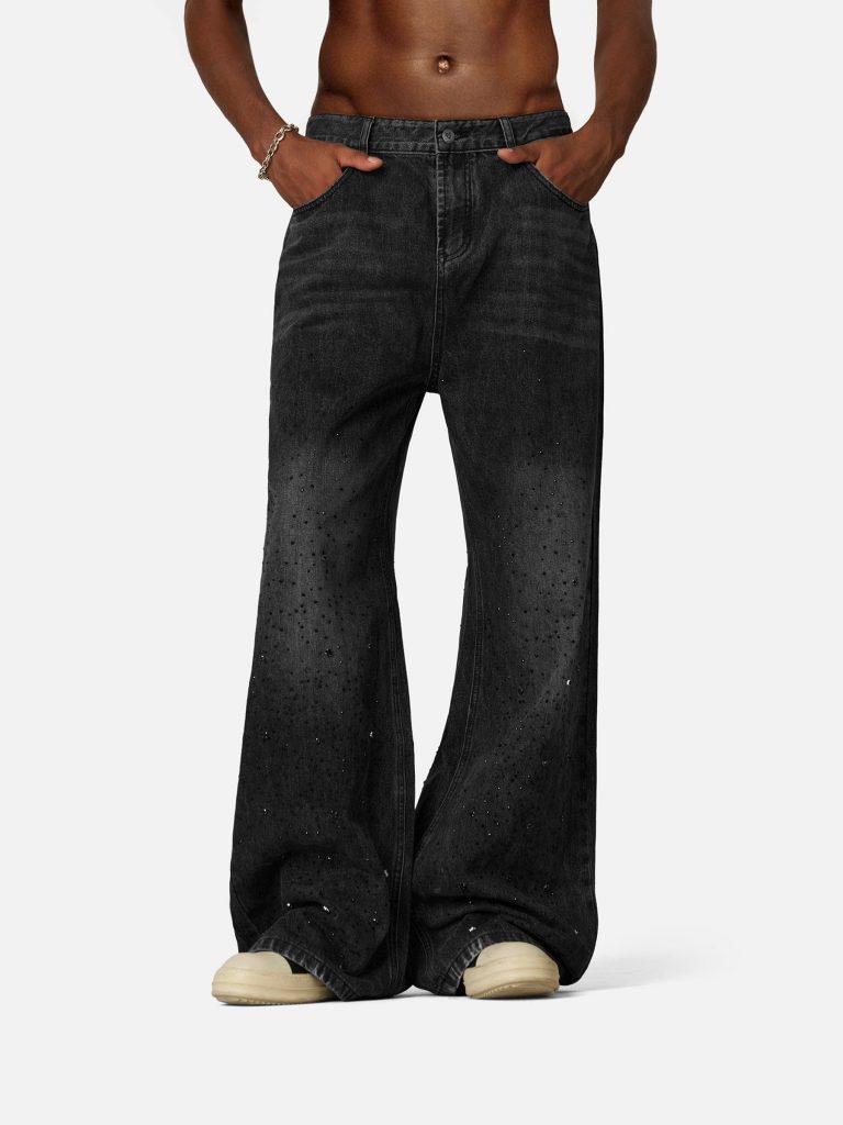 Aelfric Eden Rhinestone Baaggy Jeans