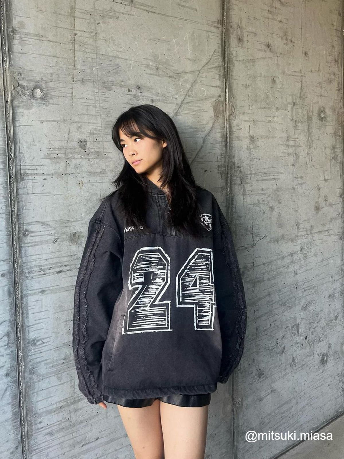 Aelfric Eden Fringe Washed Half Zip Hoodie - Image 3