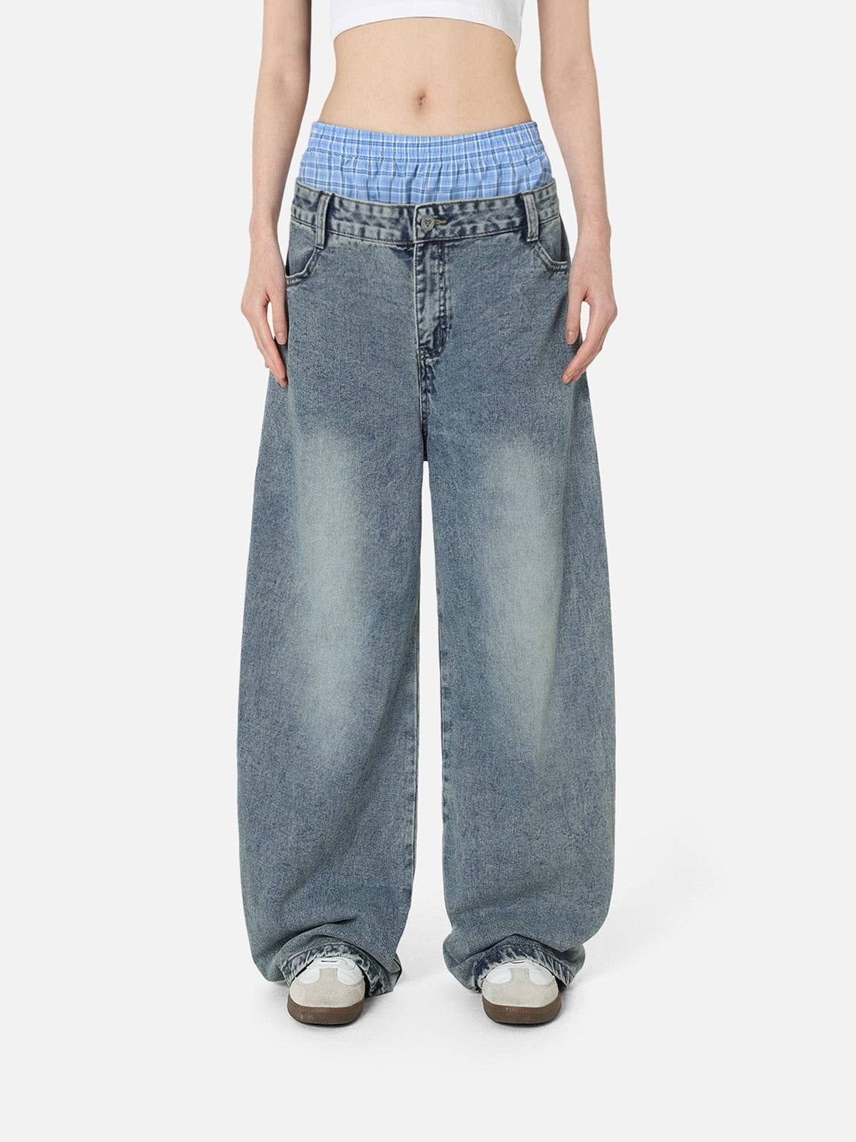 Aelfric Eden Double Waist Baaggy Jeans - Image 3