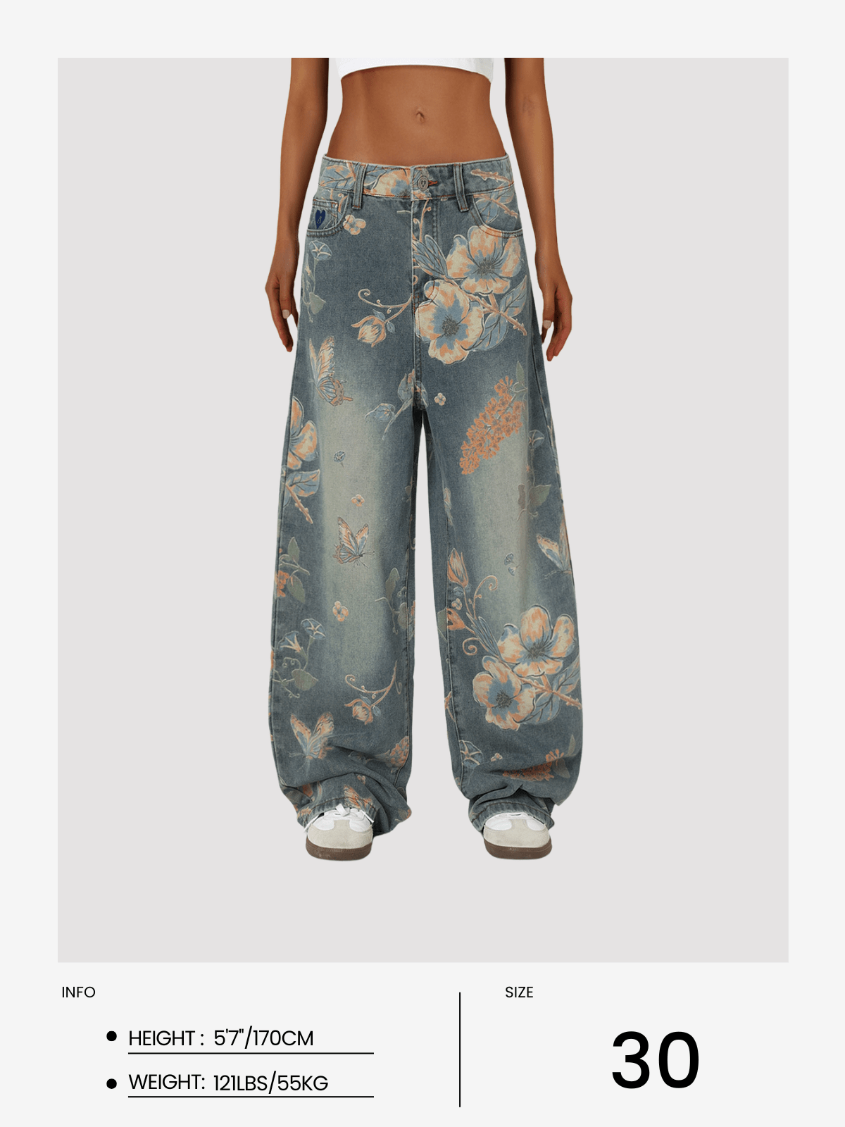 Aelfric Eden Floral Baaggy Jeans - Image 16