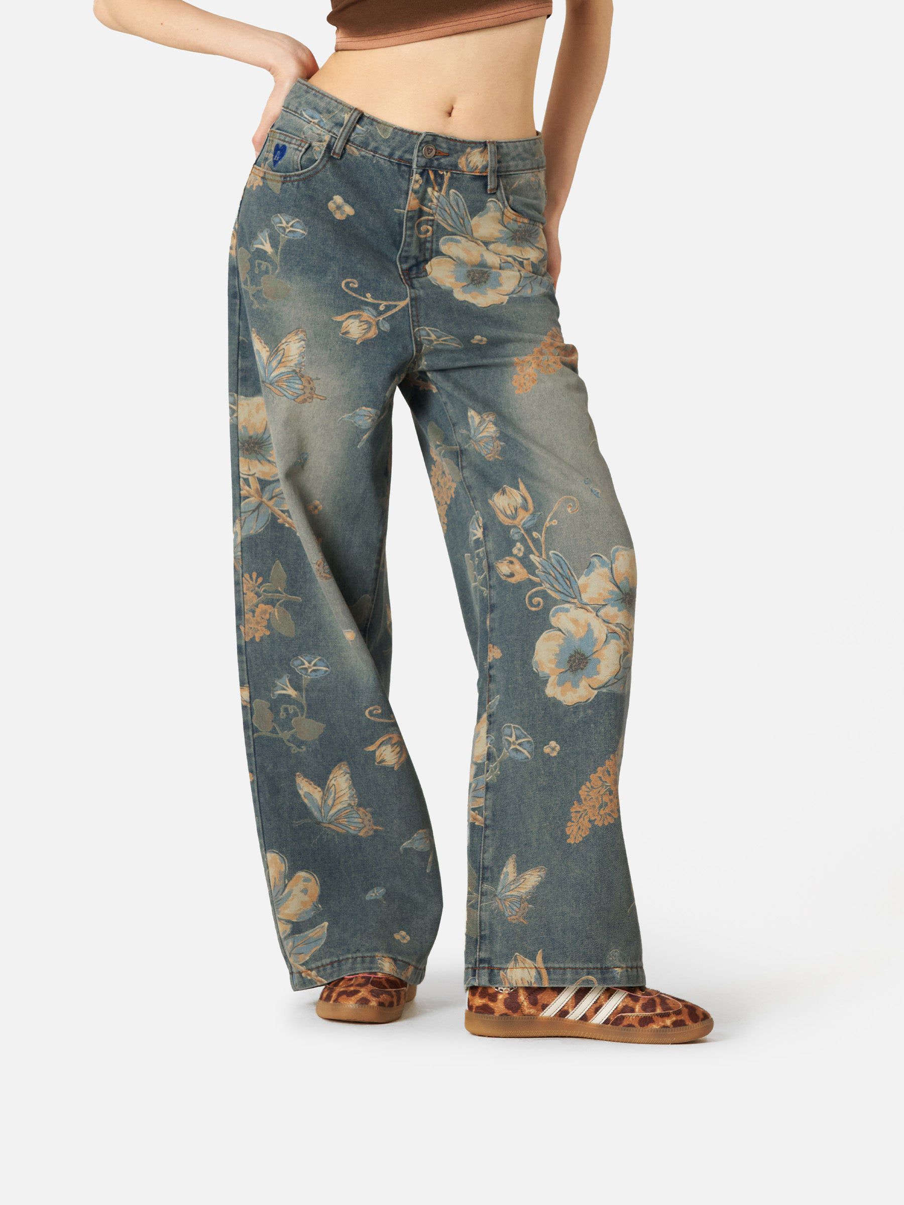 Aelfric Eden Floral Baaggy Jeans - Image 9