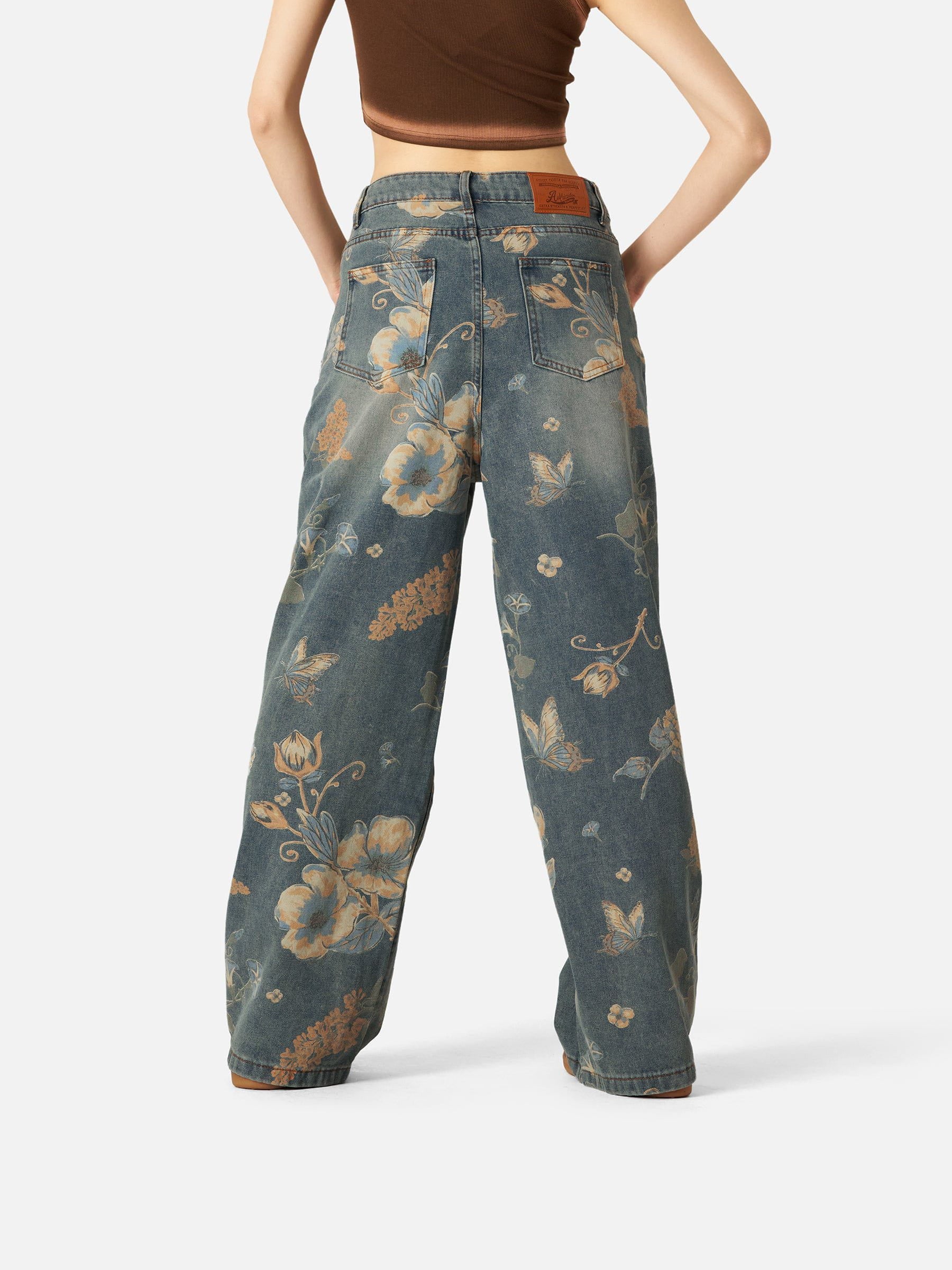 Aelfric Eden Floral Baaggy Jeans - Image 11