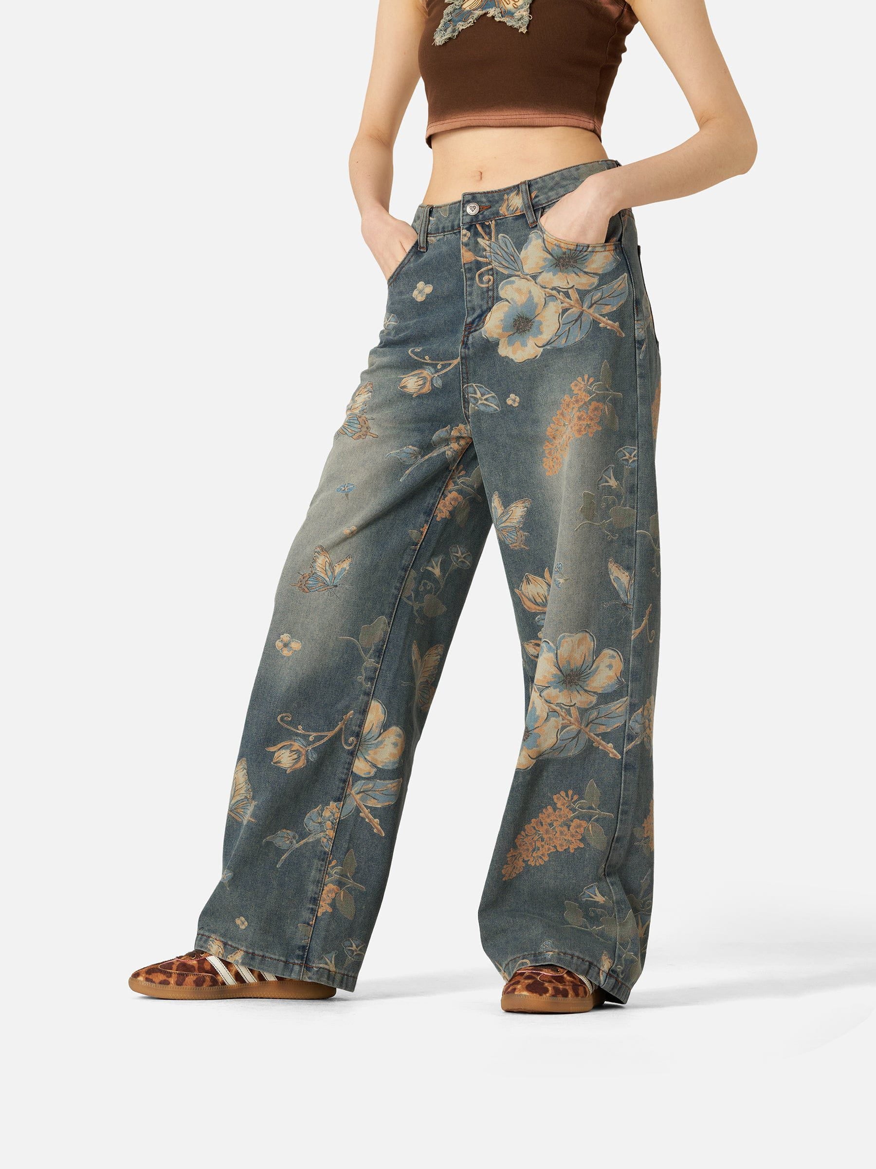 Aelfric Eden Floral Baaggy Jeans - Image 10