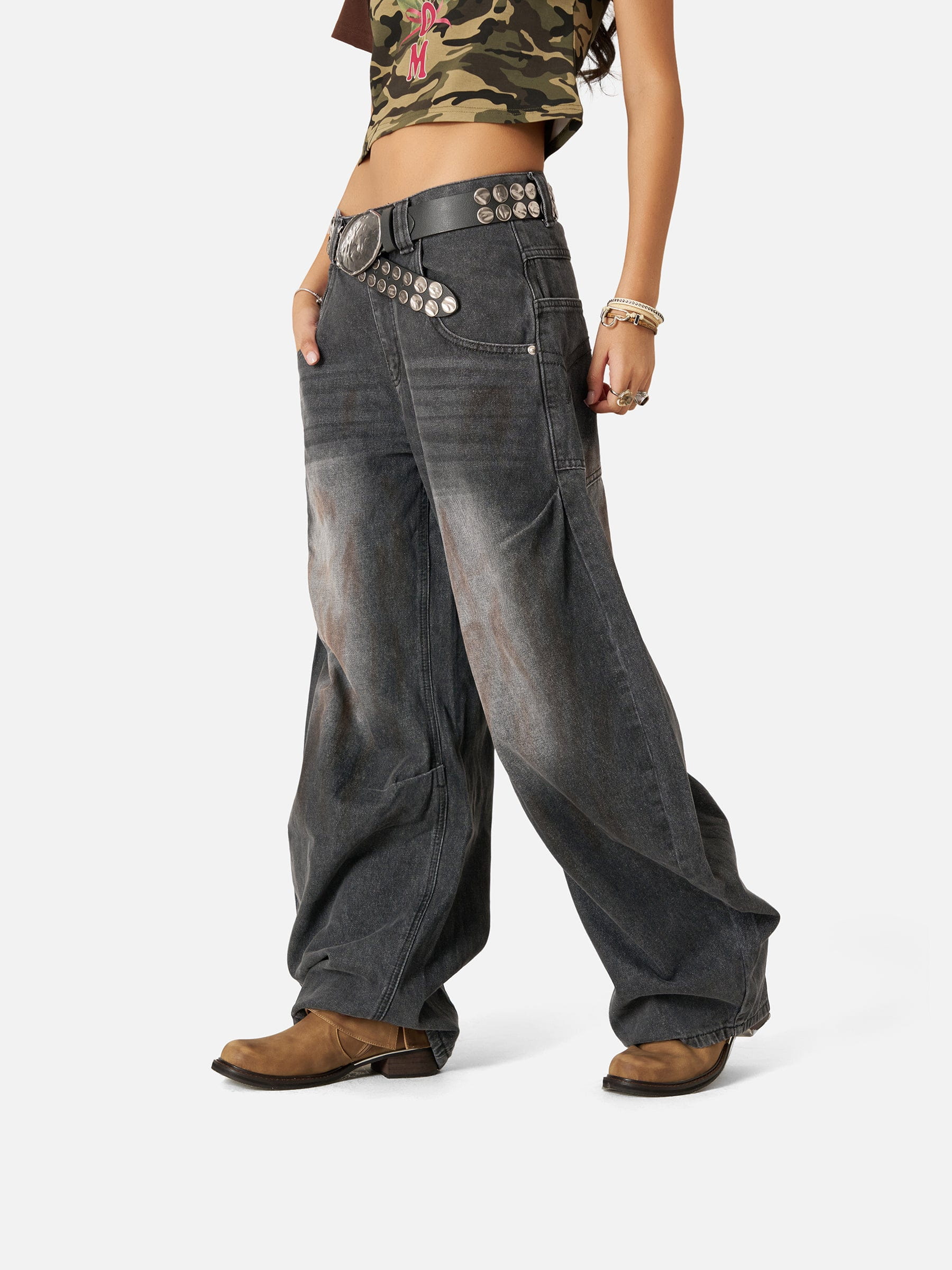 Aelfric Eden Vintage Super Baaggy Barrel Jeans - Image 5