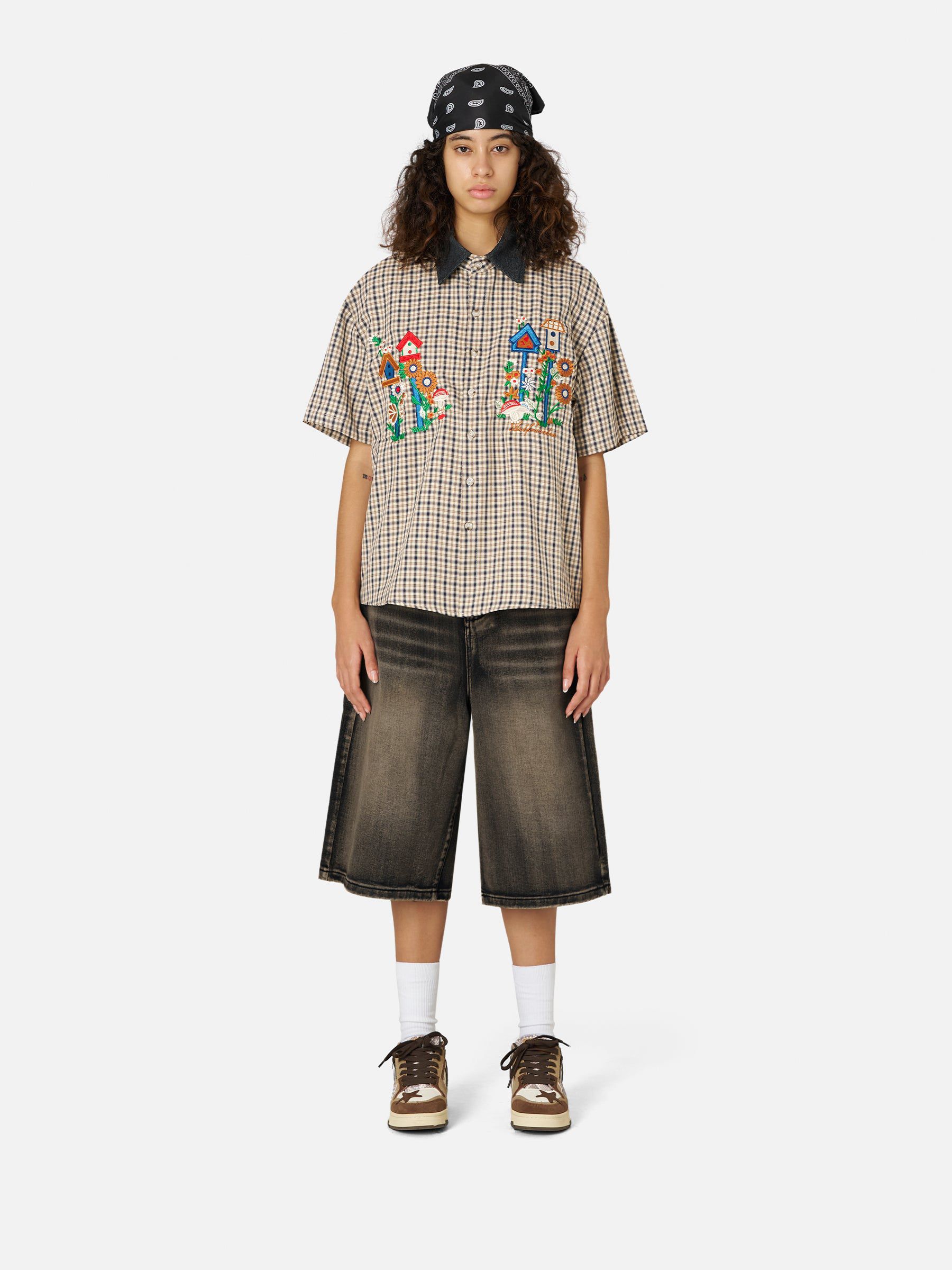 Aelfric Eden Vintage Washed Longline Jorts - Image 3