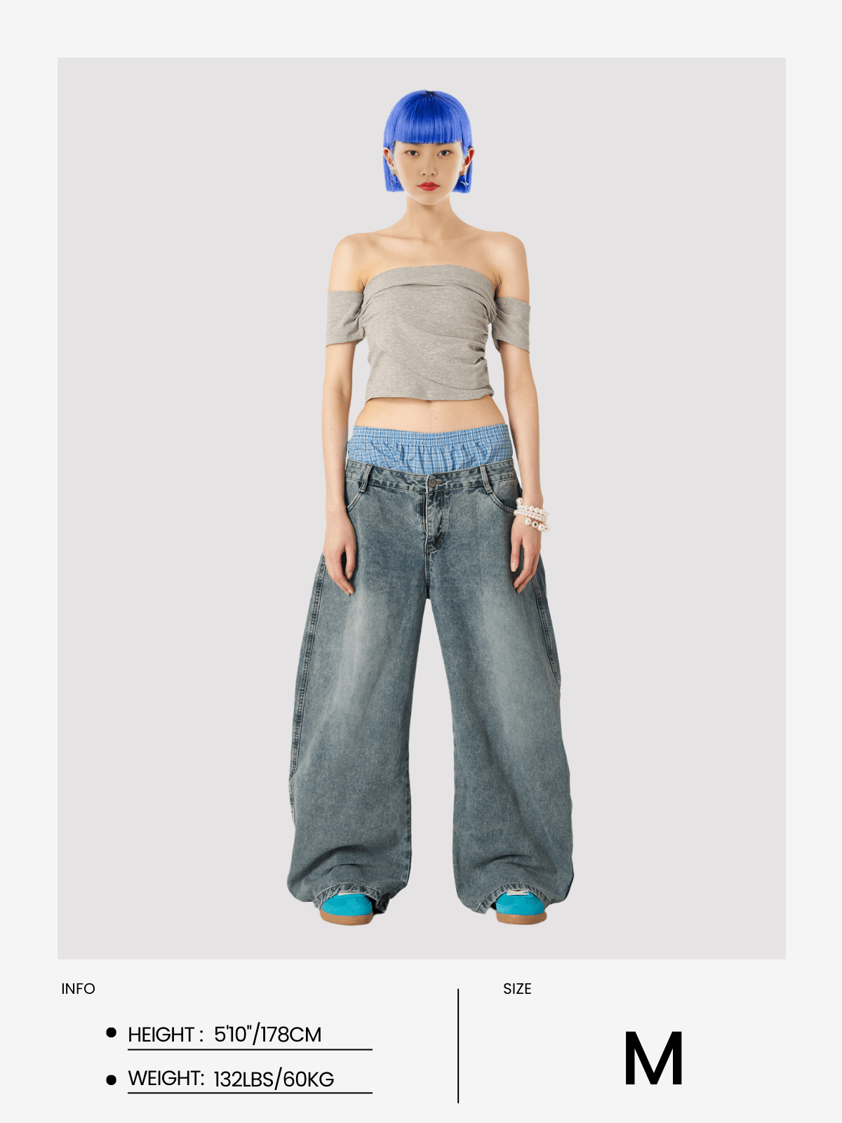 Aelfric Eden Double Waist Baaggy Jeans - Image 16