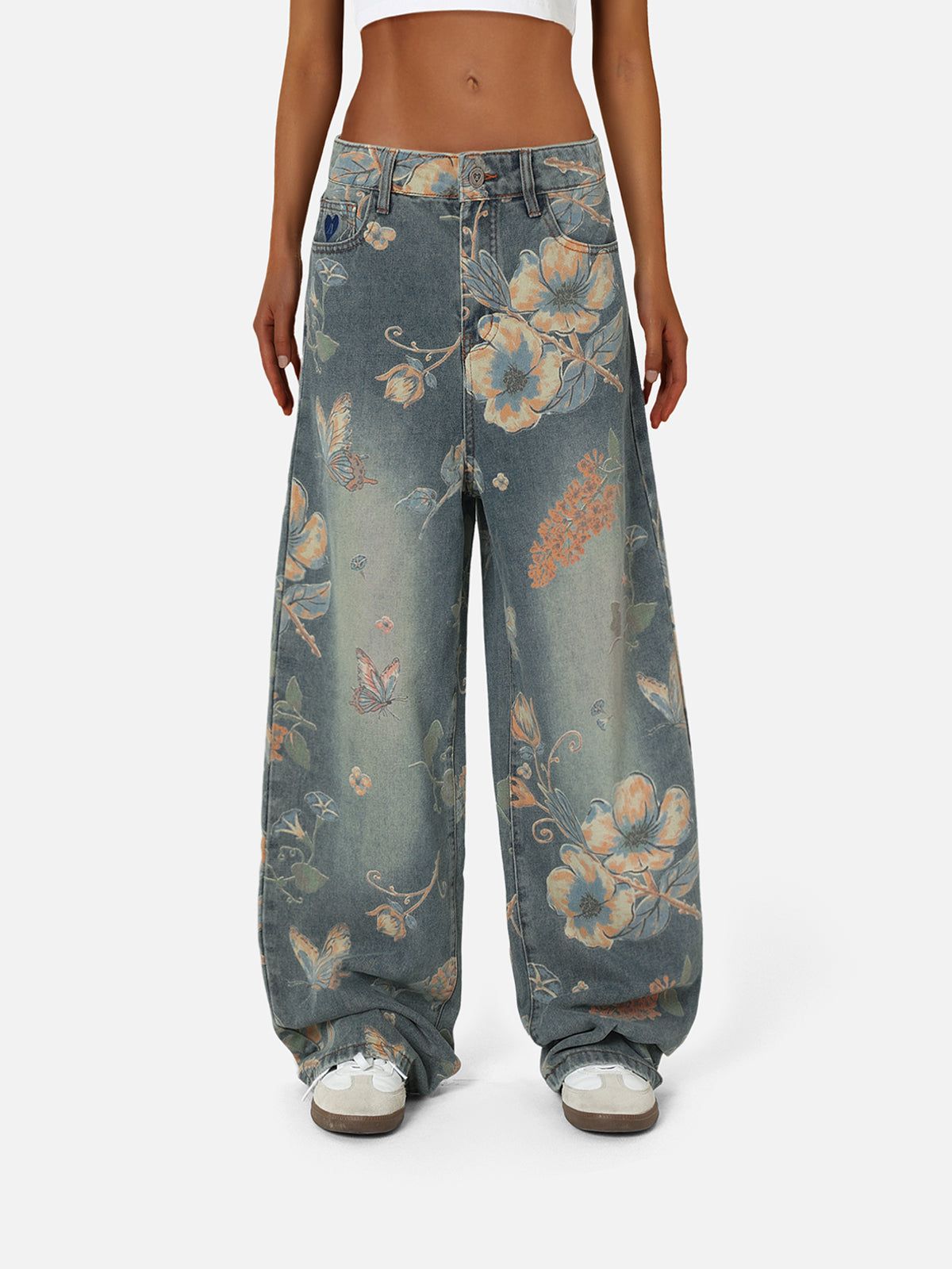 Aelfric Eden Floral Baaggy Jeans - Image 2