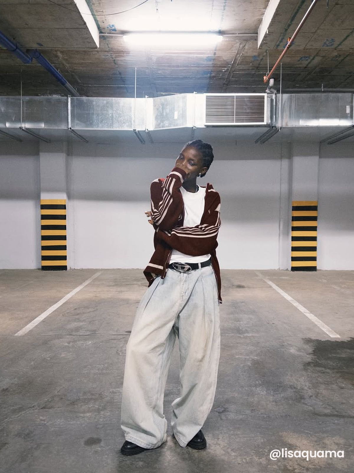 Aelfric Eden Pleated Baaggy Jeans - Image 4